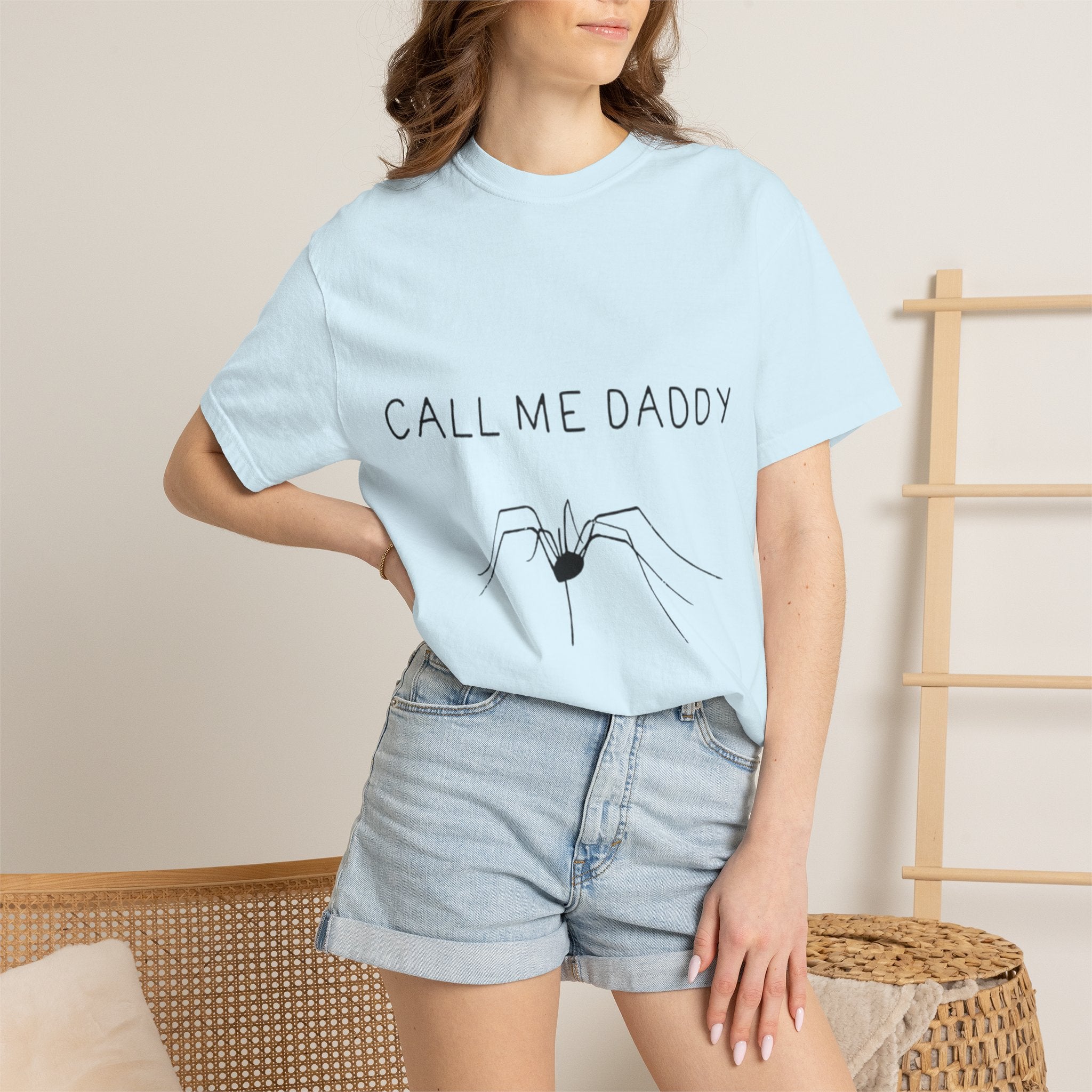 T-Shirt — "Call Me Daddy" Spider Line Art Tee