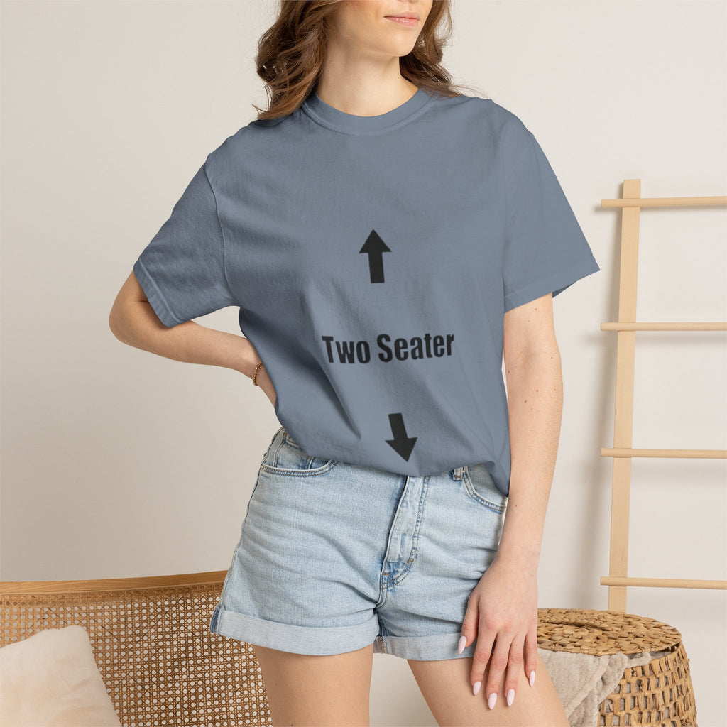 Two Seater T-Shirt — Funny Couples/Matching Tee with Up & Down Arrows