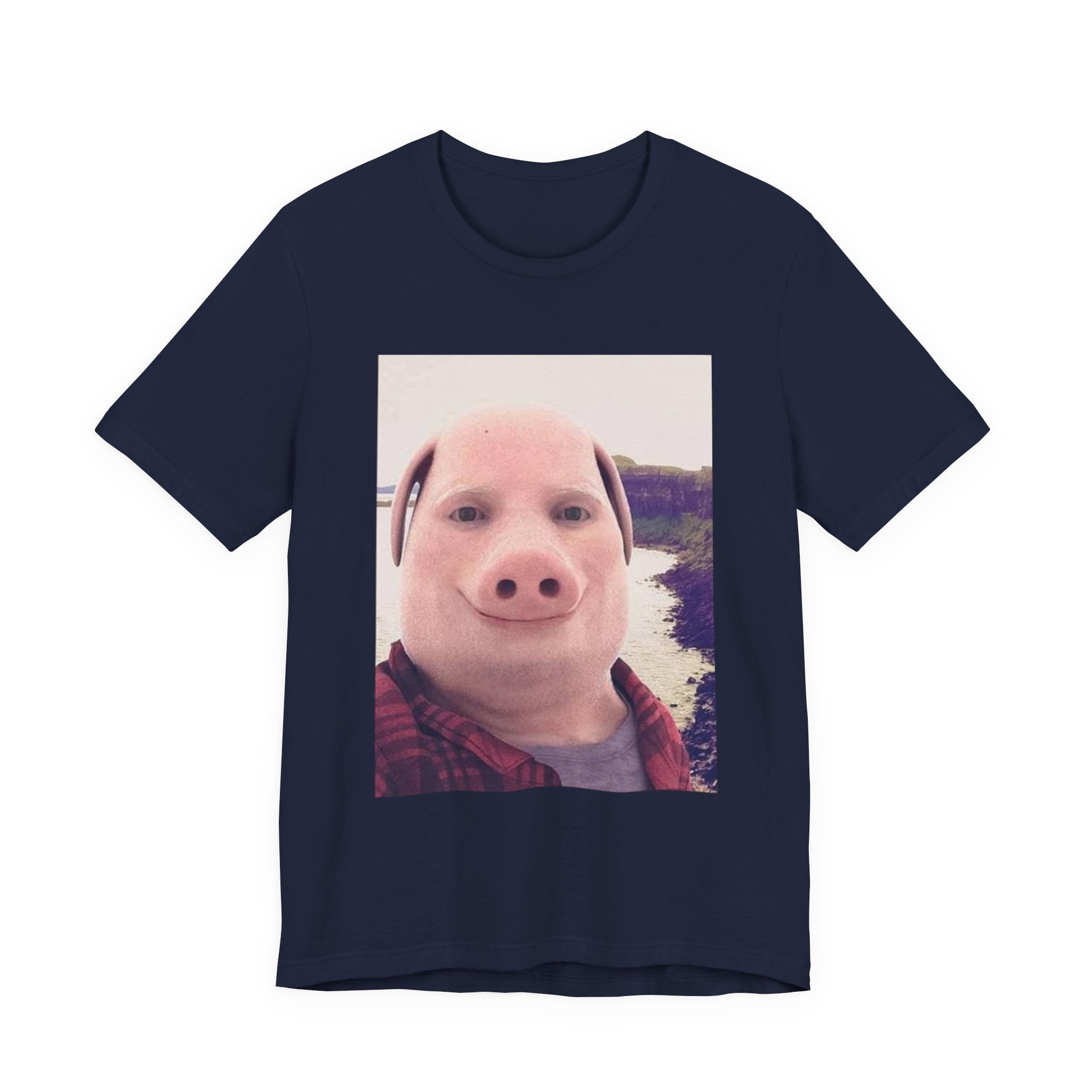 Pig Face Photo Tee — Funny Novelty Graphic T-Shirt