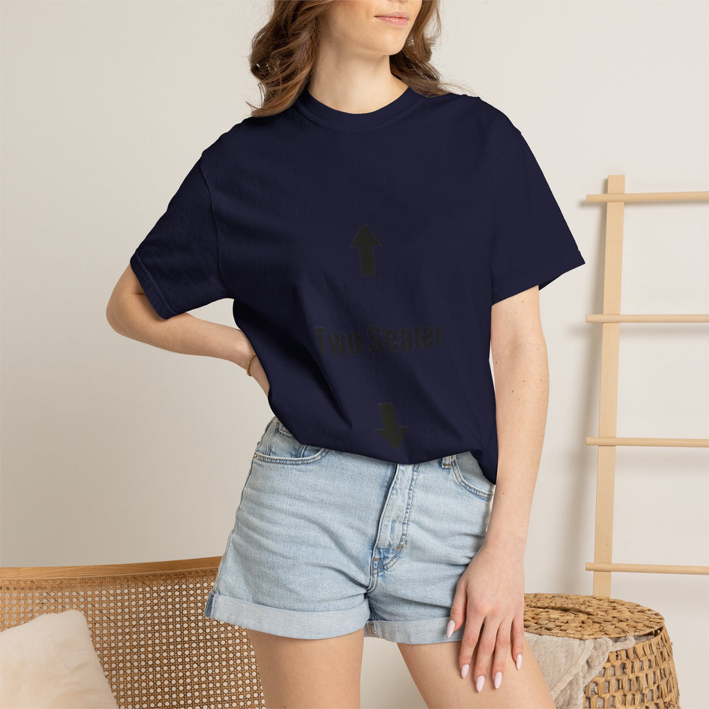 Two Seater T-Shirt — Funny Couples/Matching Tee with Up & Down Arrows