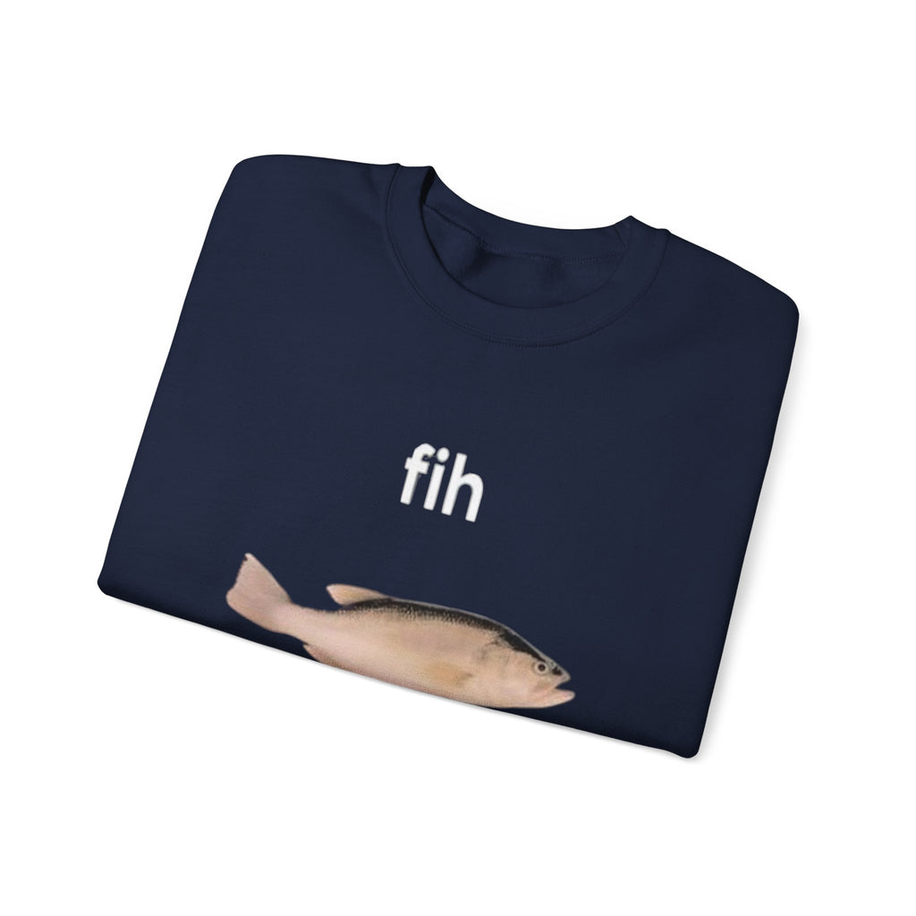 Fish Call Crewneck Sweatshirt – Funny Incoming Call Graphic Pullover