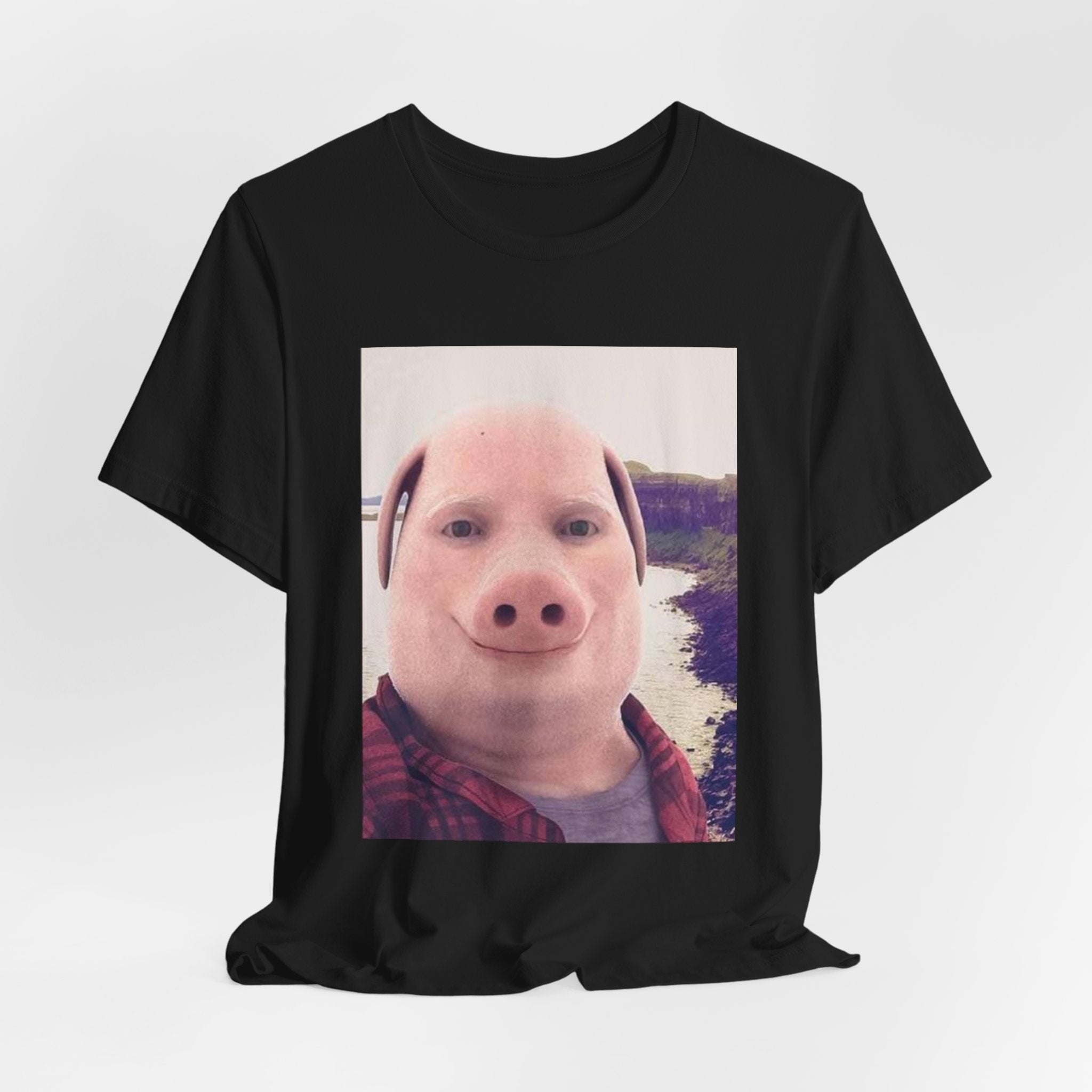 Pig Face Photo Tee — Funny Novelty Graphic T-Shirt
