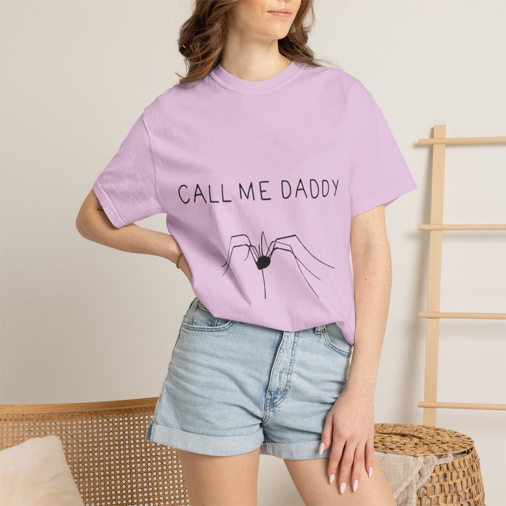 T-Shirt — "Call Me Daddy" Spider Line Art Tee