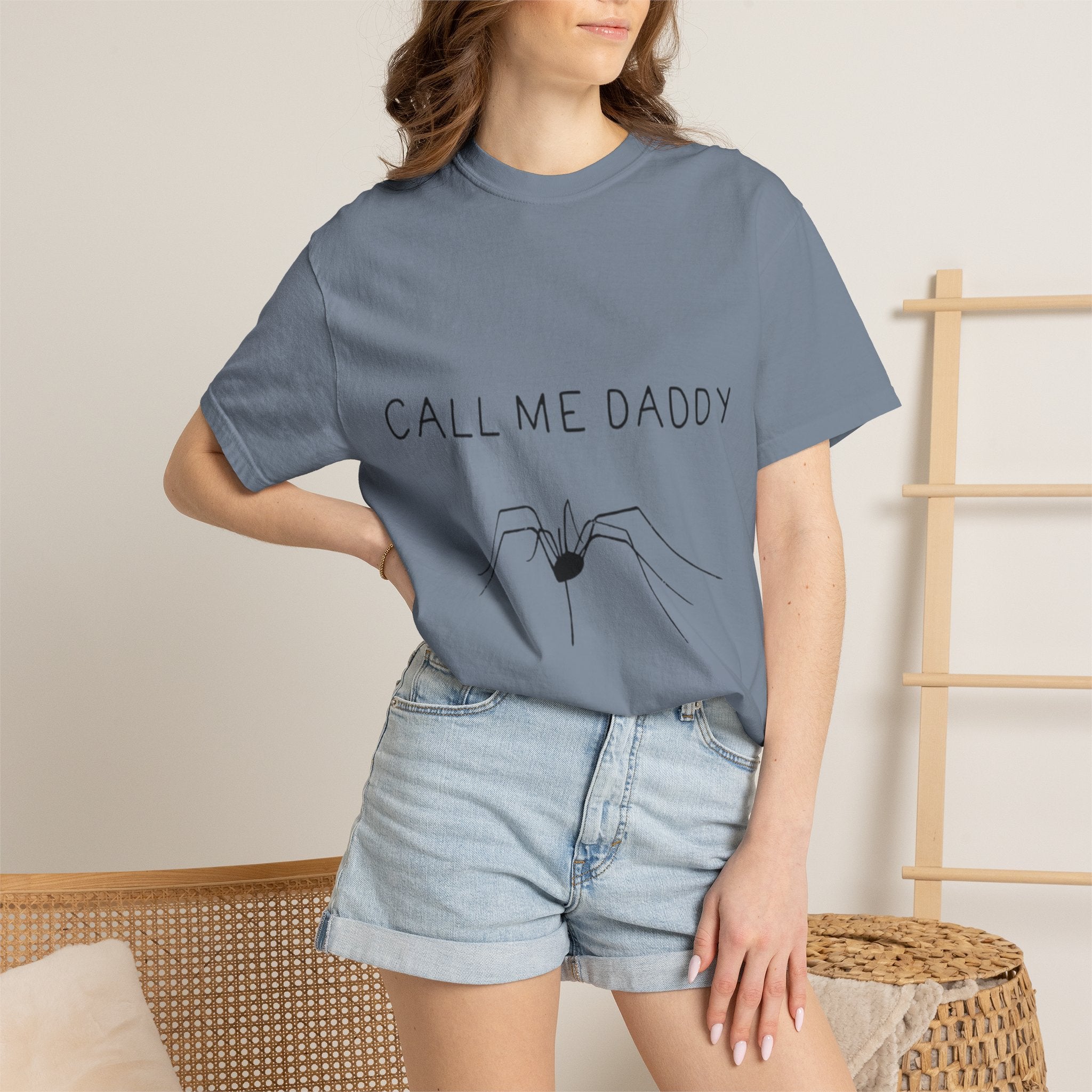 T-Shirt — "Call Me Daddy" Spider Line Art Tee