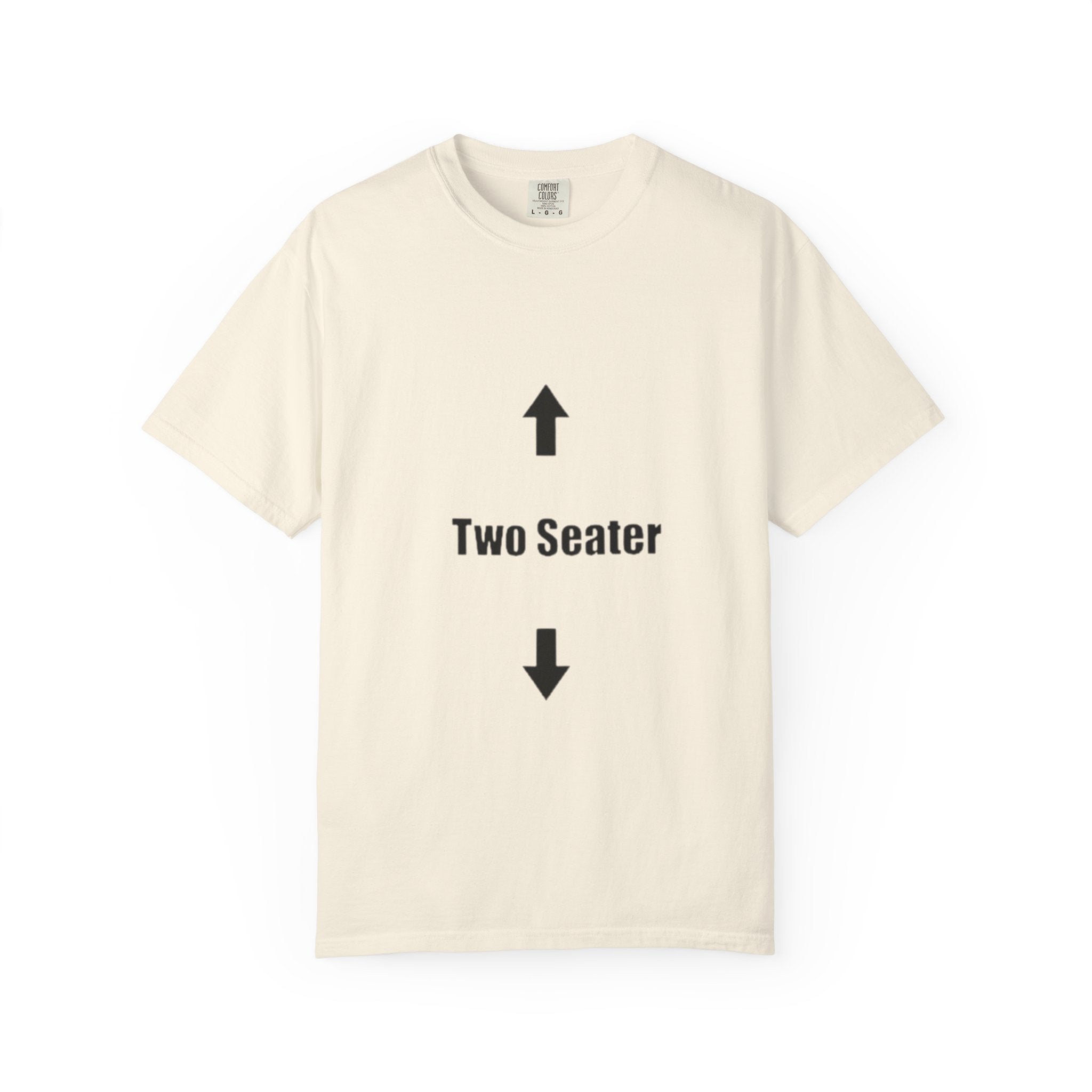 Two Seater T-Shirt — Funny Couples/Matching Tee with Up & Down Arrows
