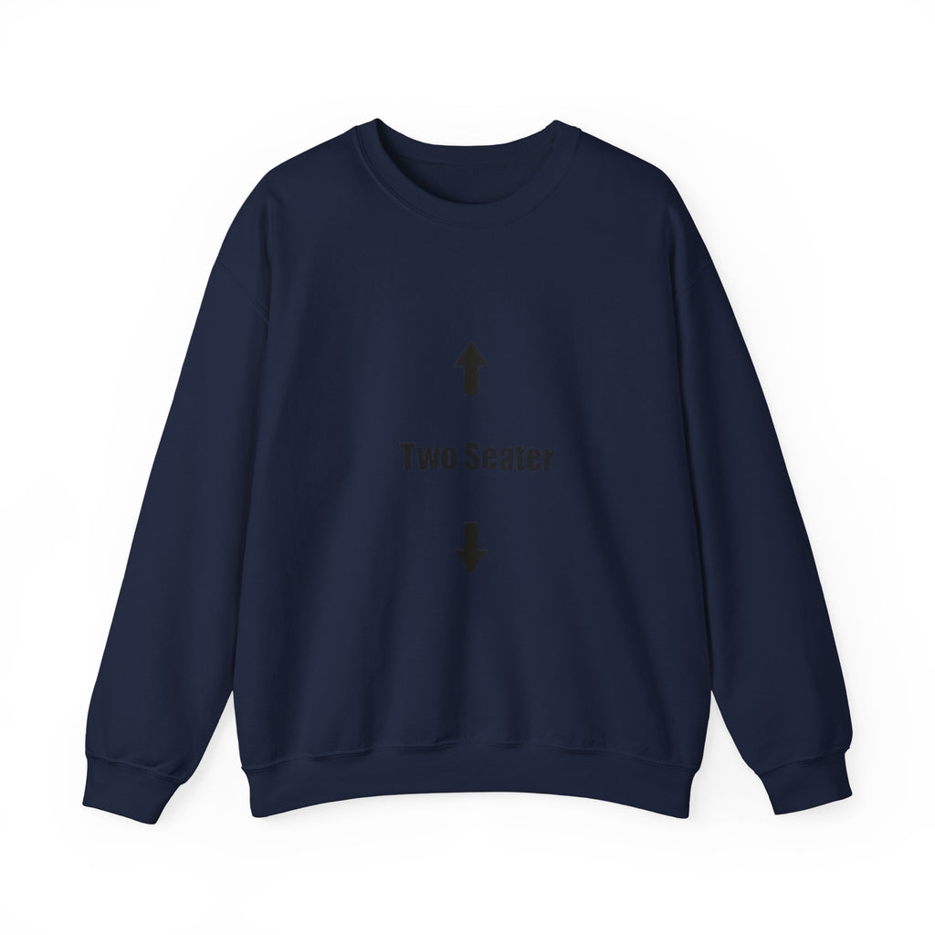Two Seater Crewneck Sweatshirt — Funny Couples Arrow Design