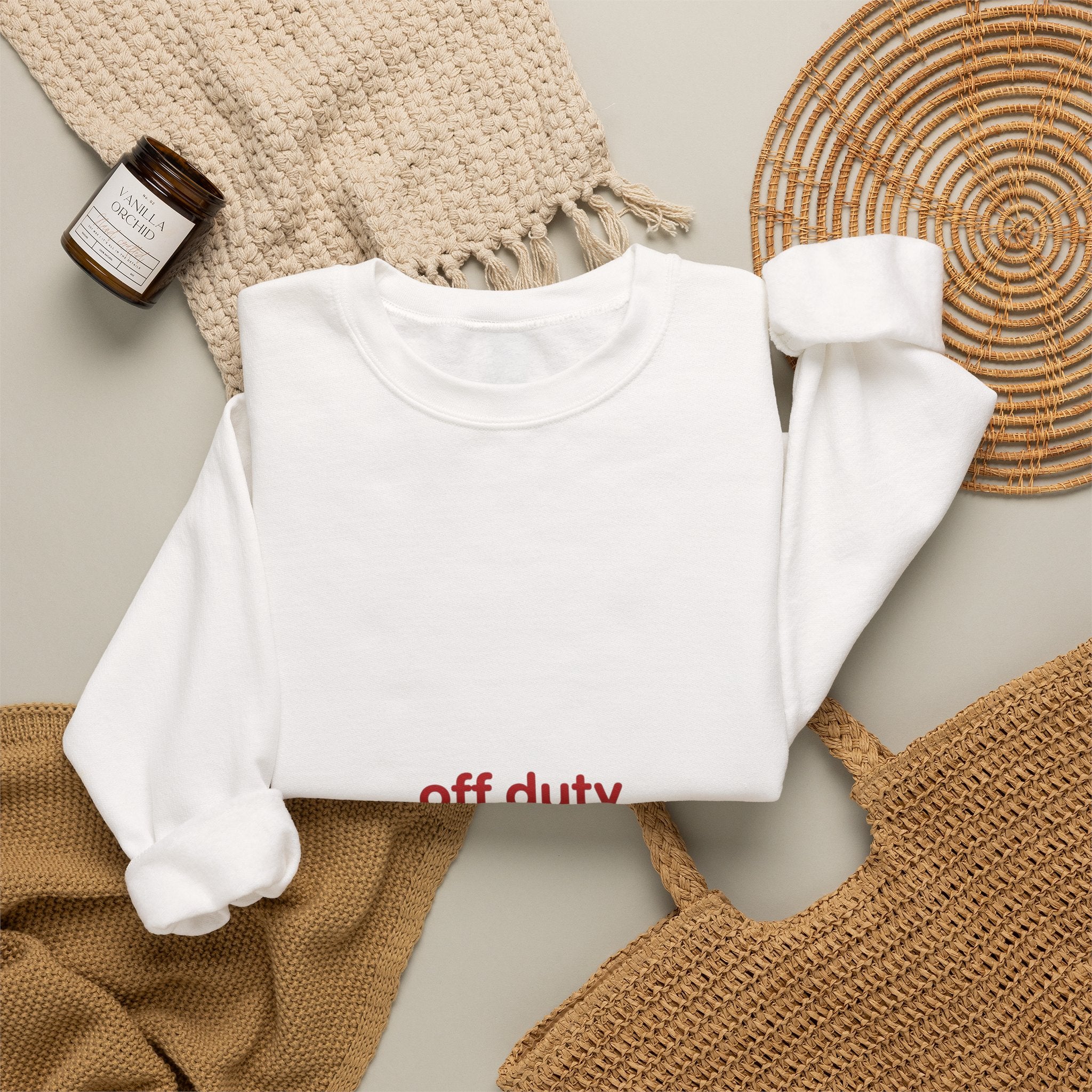 off duty heartbreaker Sweatshirt | Y2K slogan, nostalgic typography