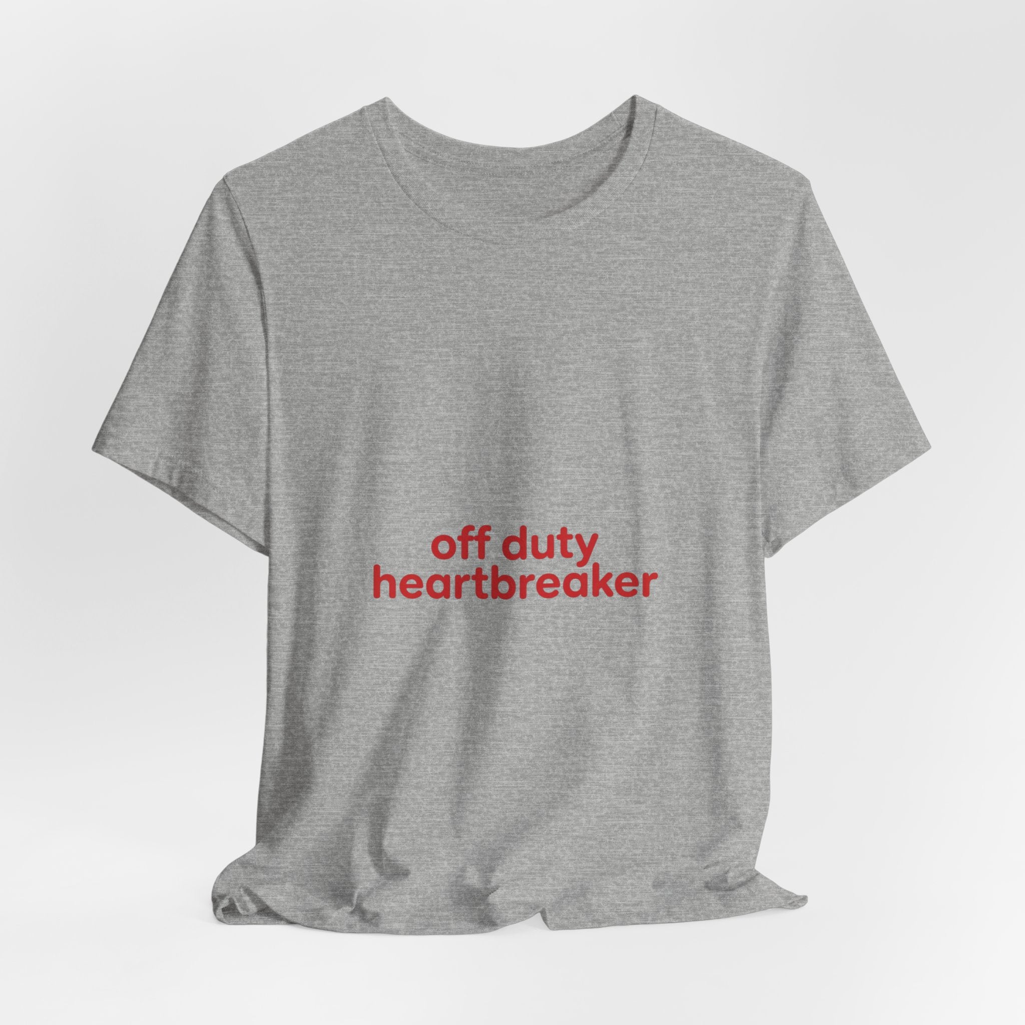 off duty heartbreaker Tee | Y2K slogan, nostalgic typography