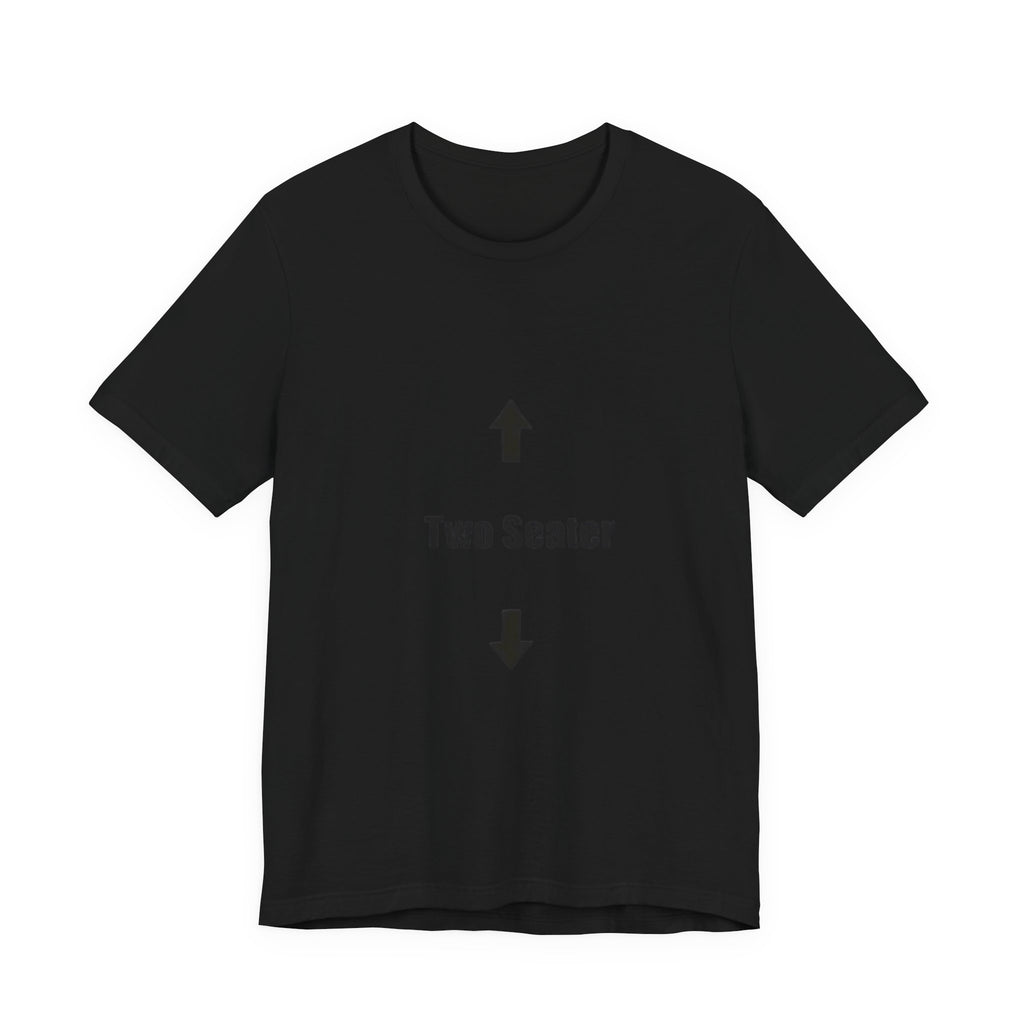 Two Seater T-Shirt – Funny Couple Tee with Up & Down Arrows