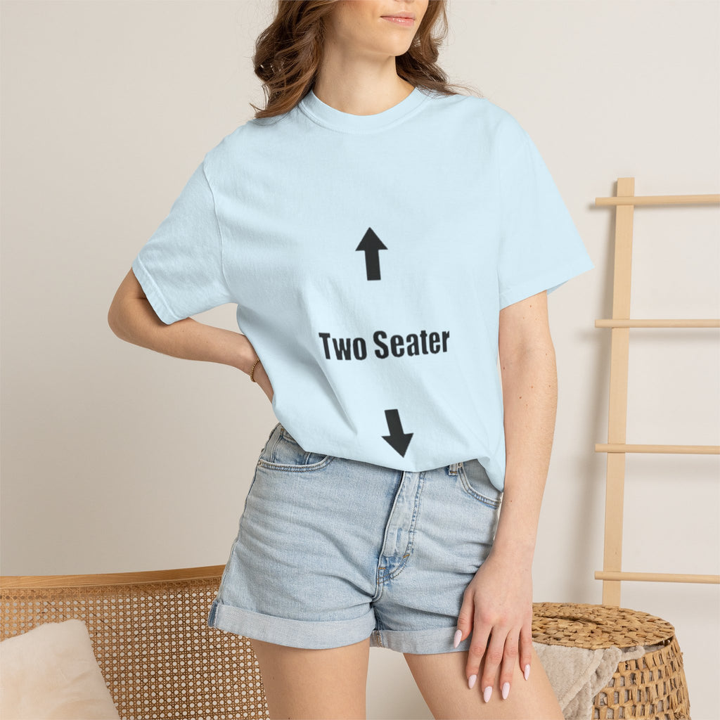 Two Seater T-Shirt — Funny Couples/Matching Tee with Up & Down Arrows