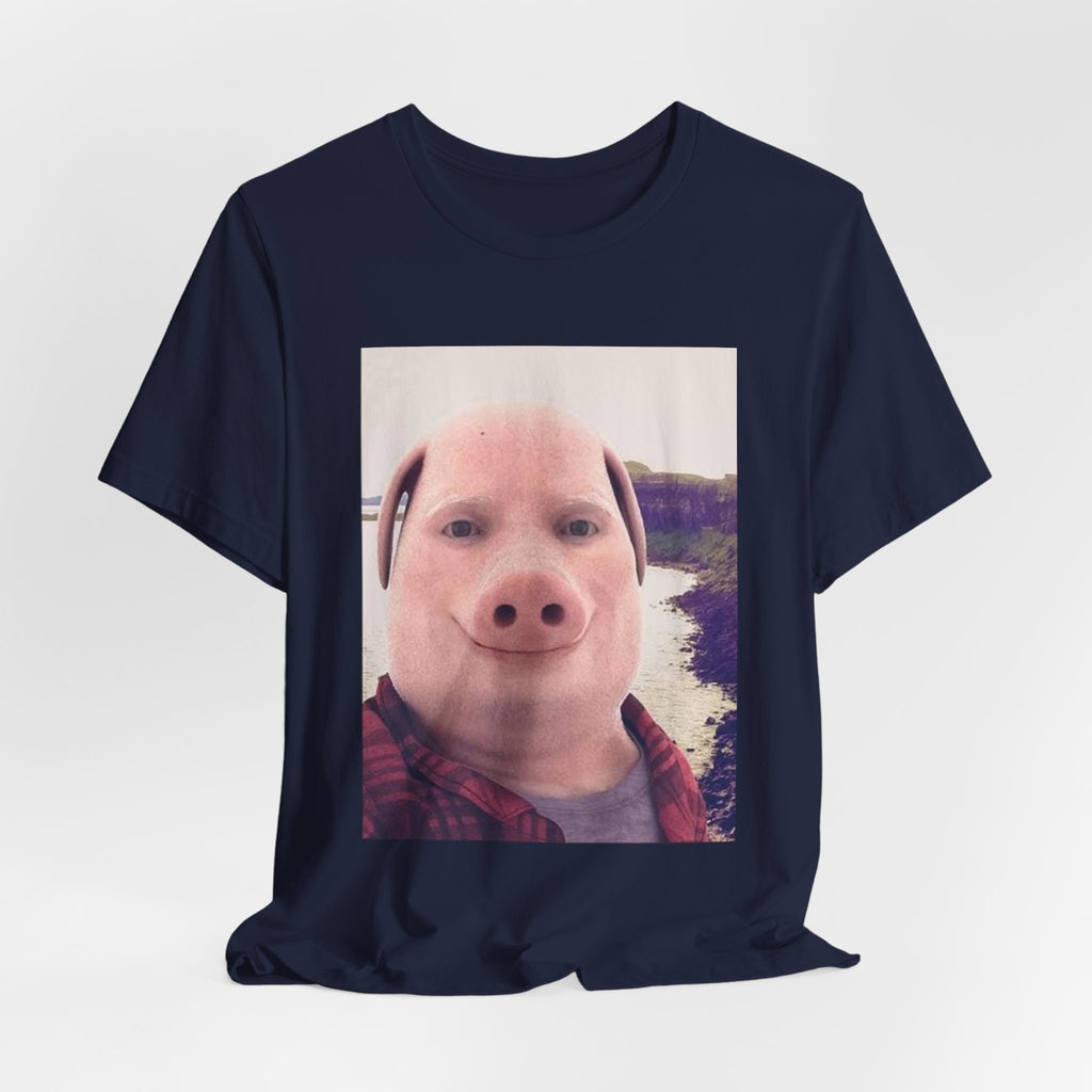 Pig Face Photo Tee — Funny Novelty Graphic T-Shirt