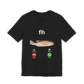 Fish Call T‑Shirt — Funny Incoming Call Design (Answer or Decline)