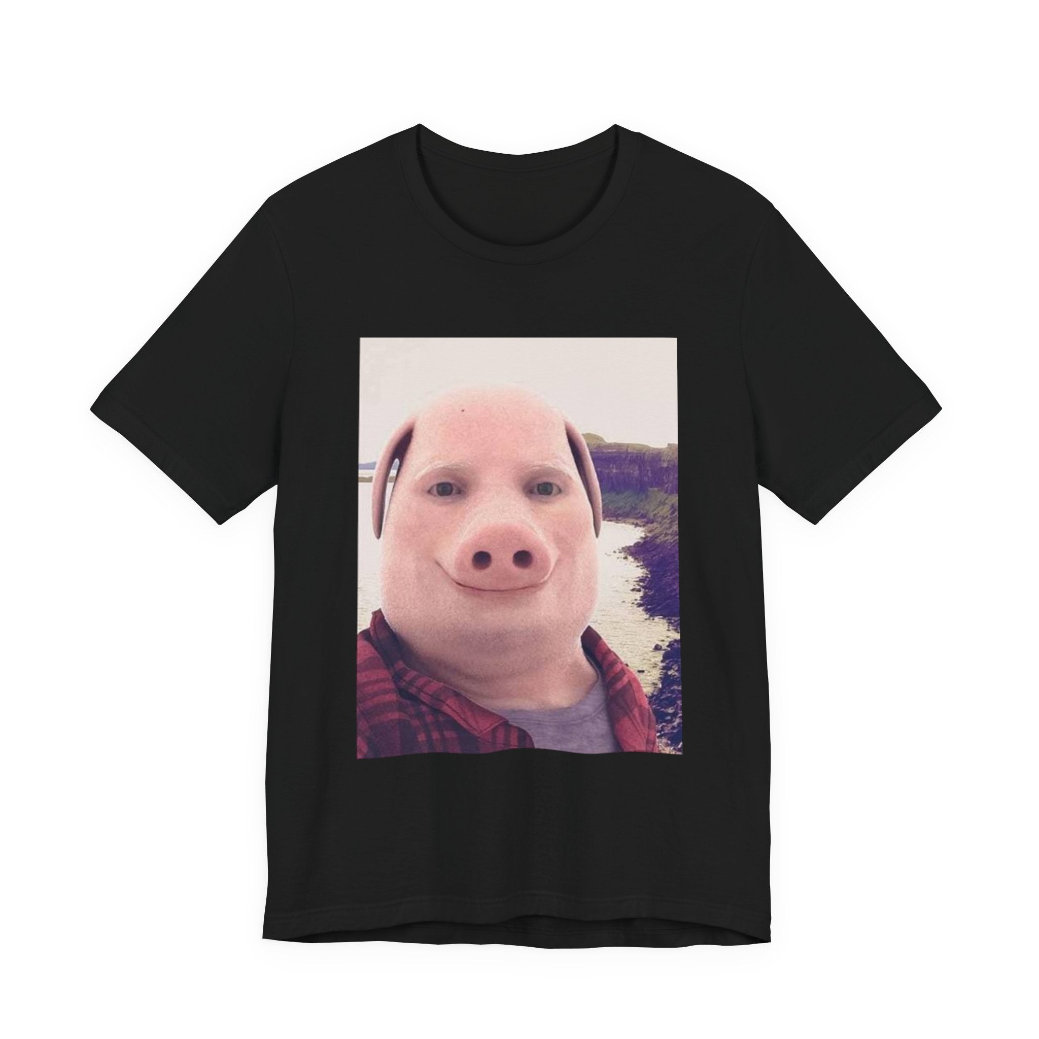 Pig Face Photo Tee — Funny Novelty Graphic T-Shirt