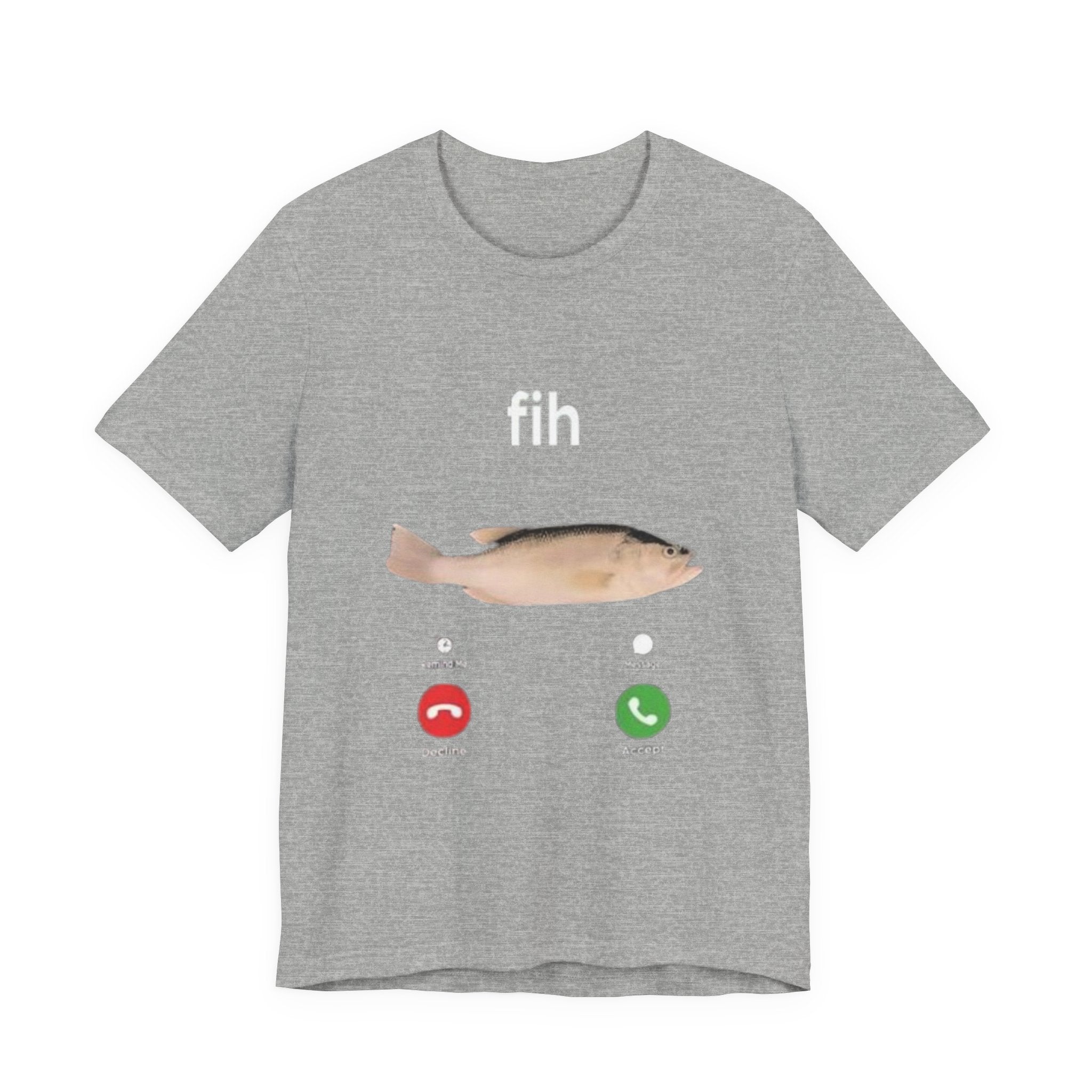 Fish Call T‑Shirt — Funny Incoming Call Design (Answer or Decline)