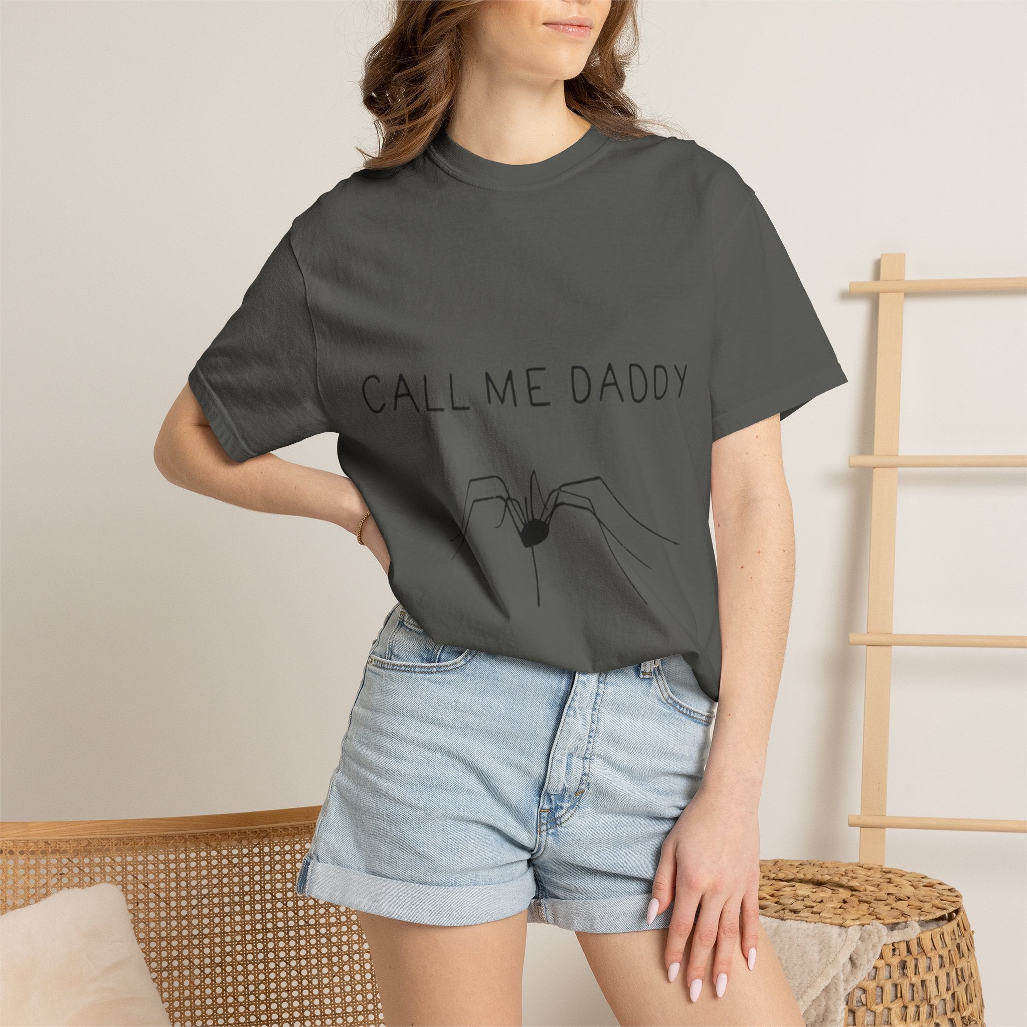T-Shirt — "Call Me Daddy" Spider Line Art Tee