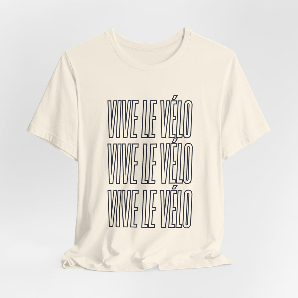 Vive Le Vélo Tee | Cycling Tour de France Lifestyle