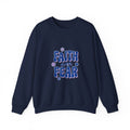 Faith Over Fear sweatshirt | Christian rainbow scripture style