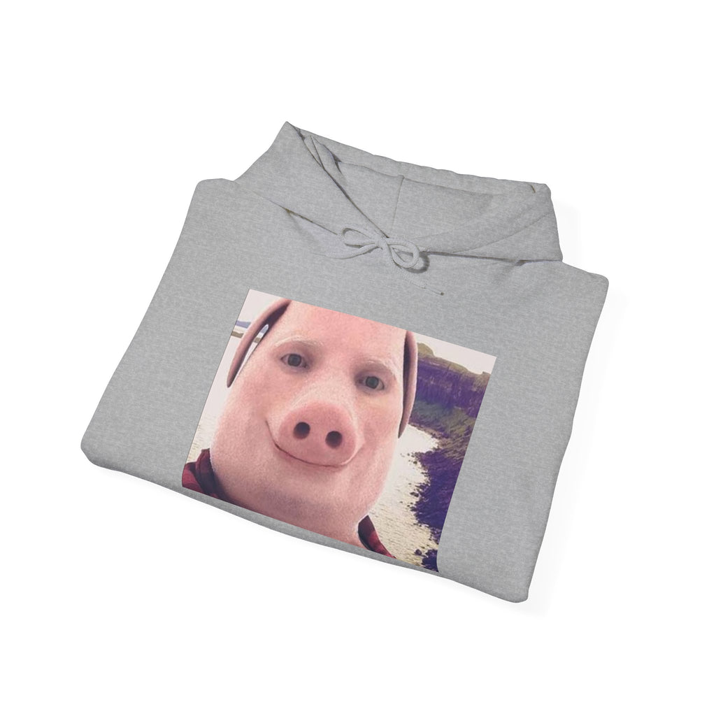 Hoodie — Funny Pig Snout Selfie Pullover