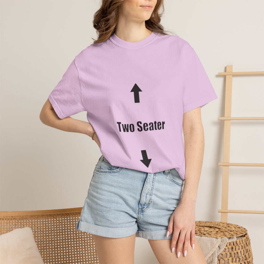 Two Seater T-Shirt — Funny Couples/Matching Tee with Up & Down Arrows