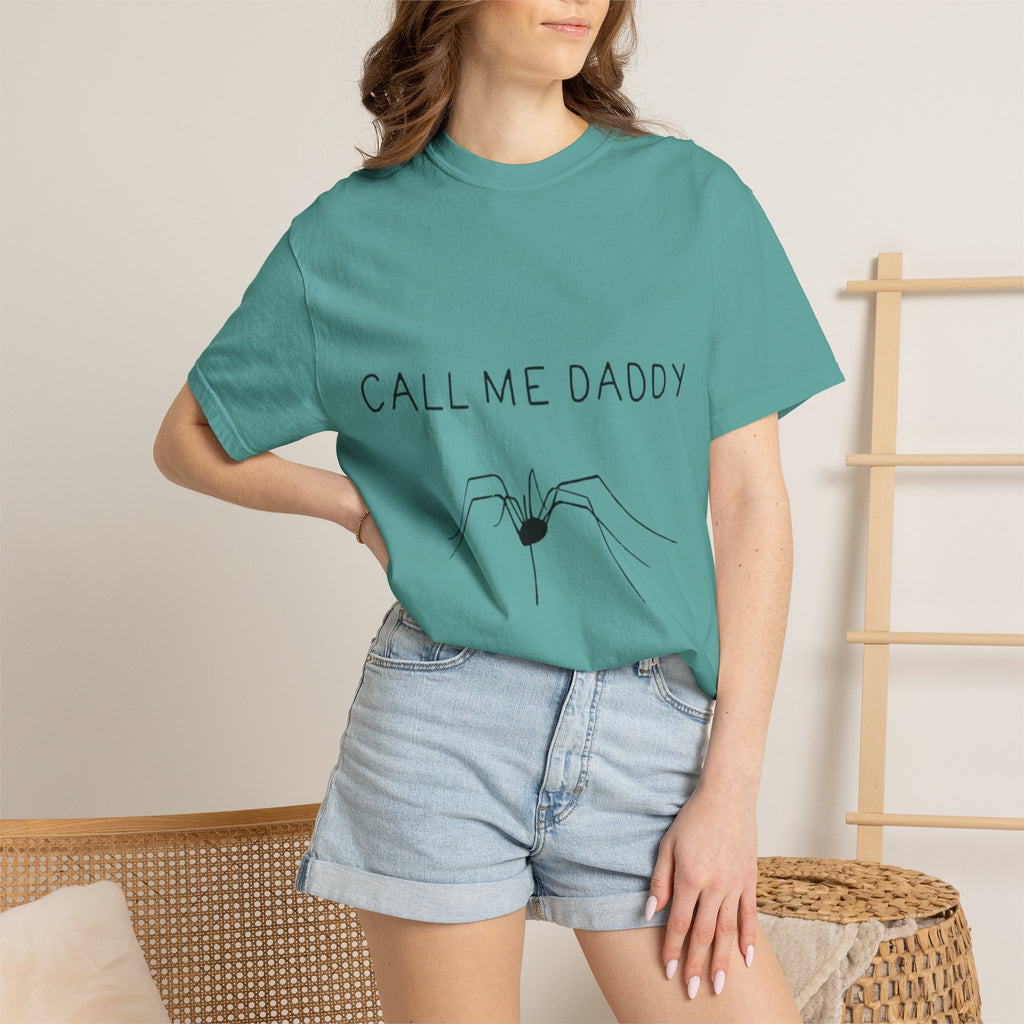 T-Shirt — "Call Me Daddy" Spider Line Art Tee