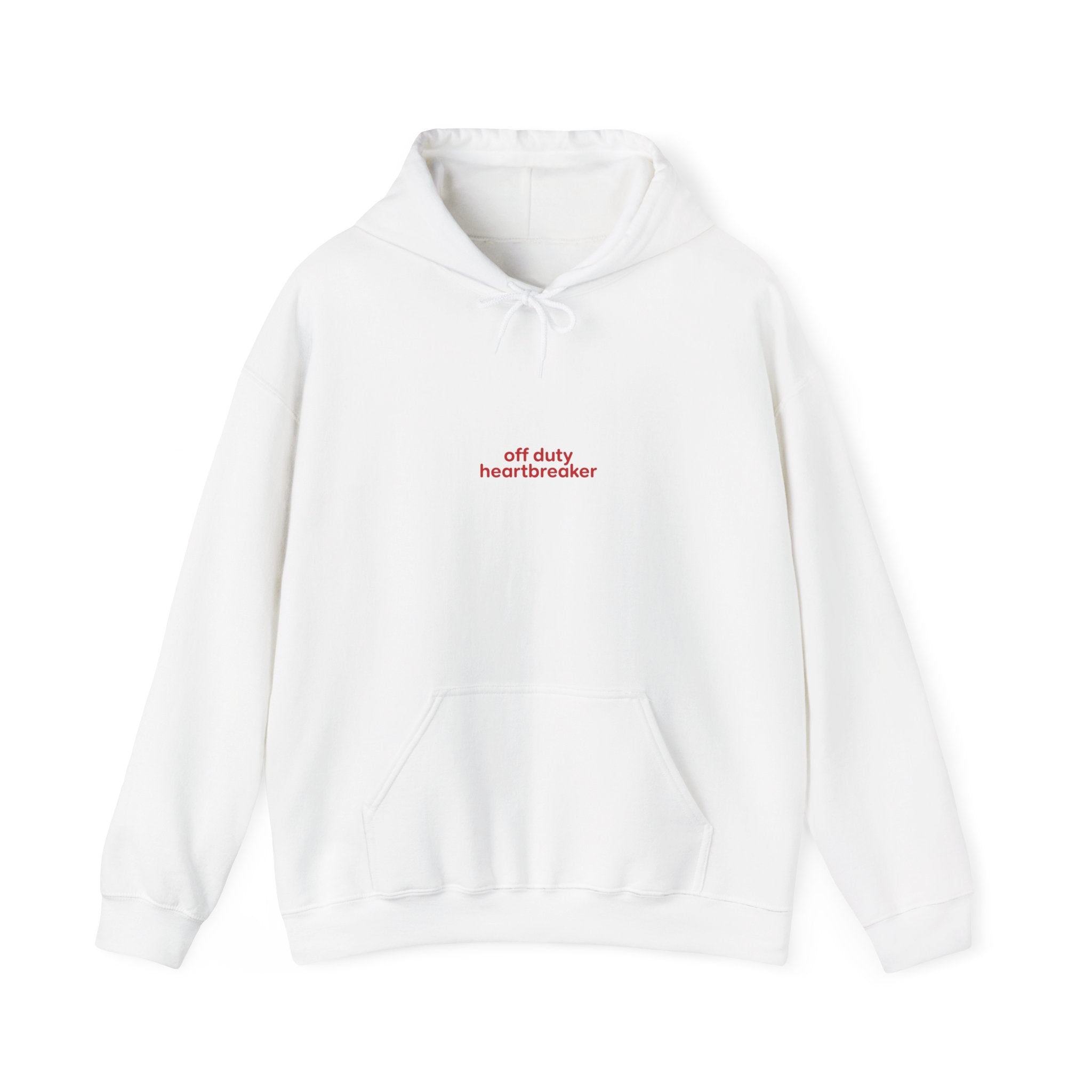 off duty heartbreaker Hoodie | Y2K slogan, nostalgic typography
