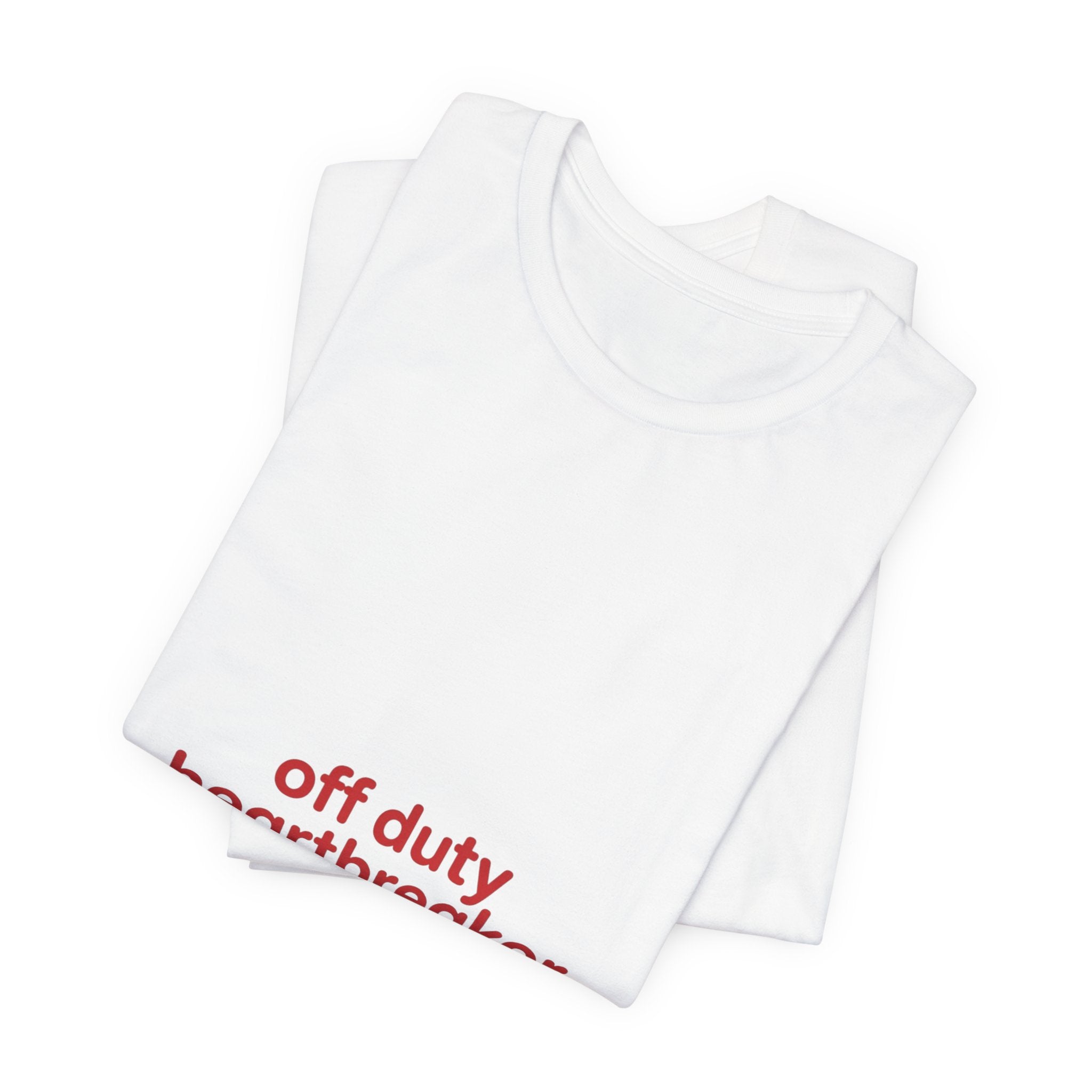off duty heartbreaker Tee | Y2K slogan, nostalgic typography