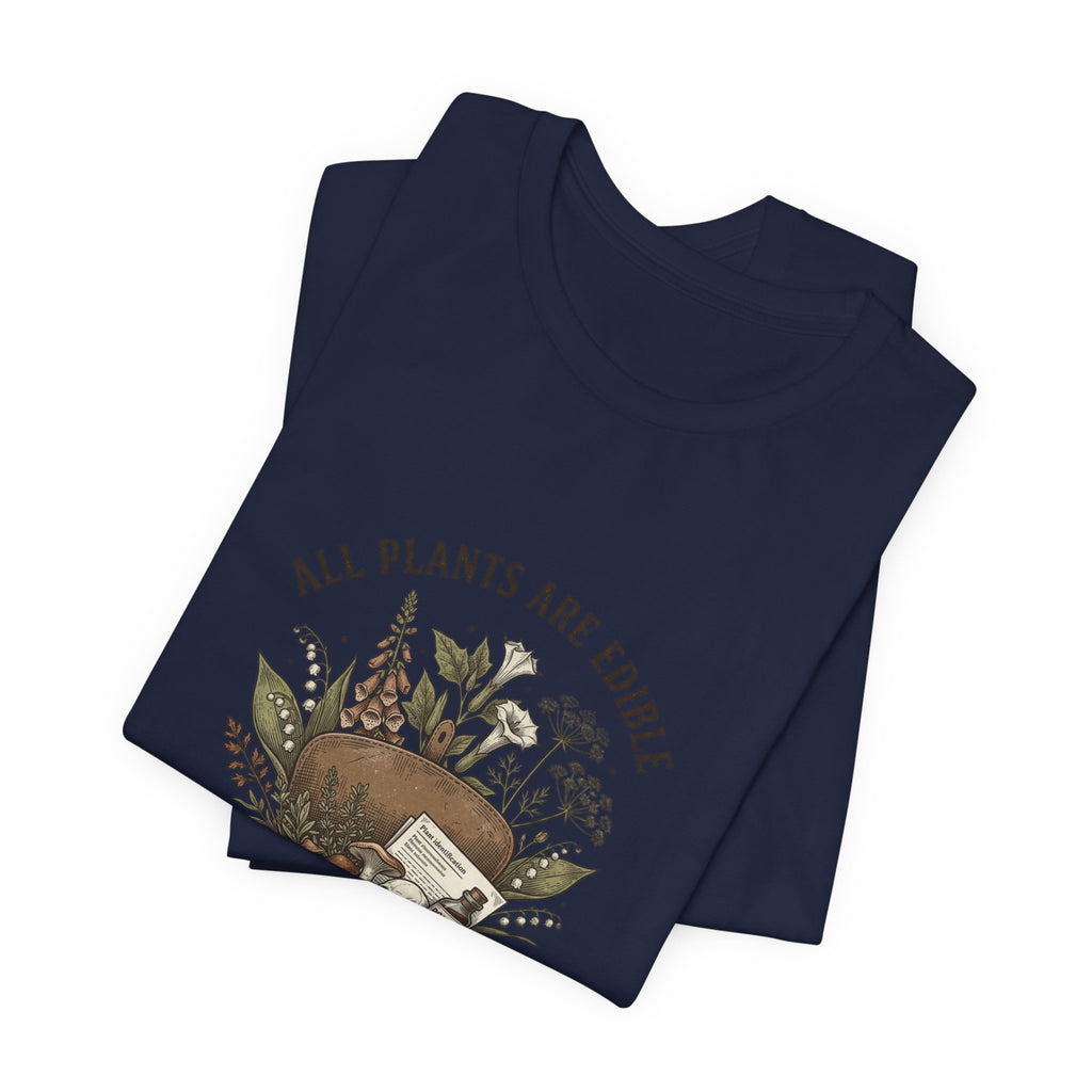 All Plants Are Edible Tee | Vintage Botanical, Dark Nature Humor