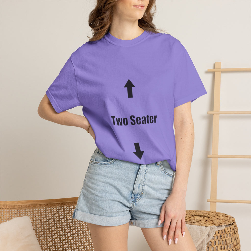 Two Seater T-Shirt — Funny Couples/Matching Tee with Up & Down Arrows