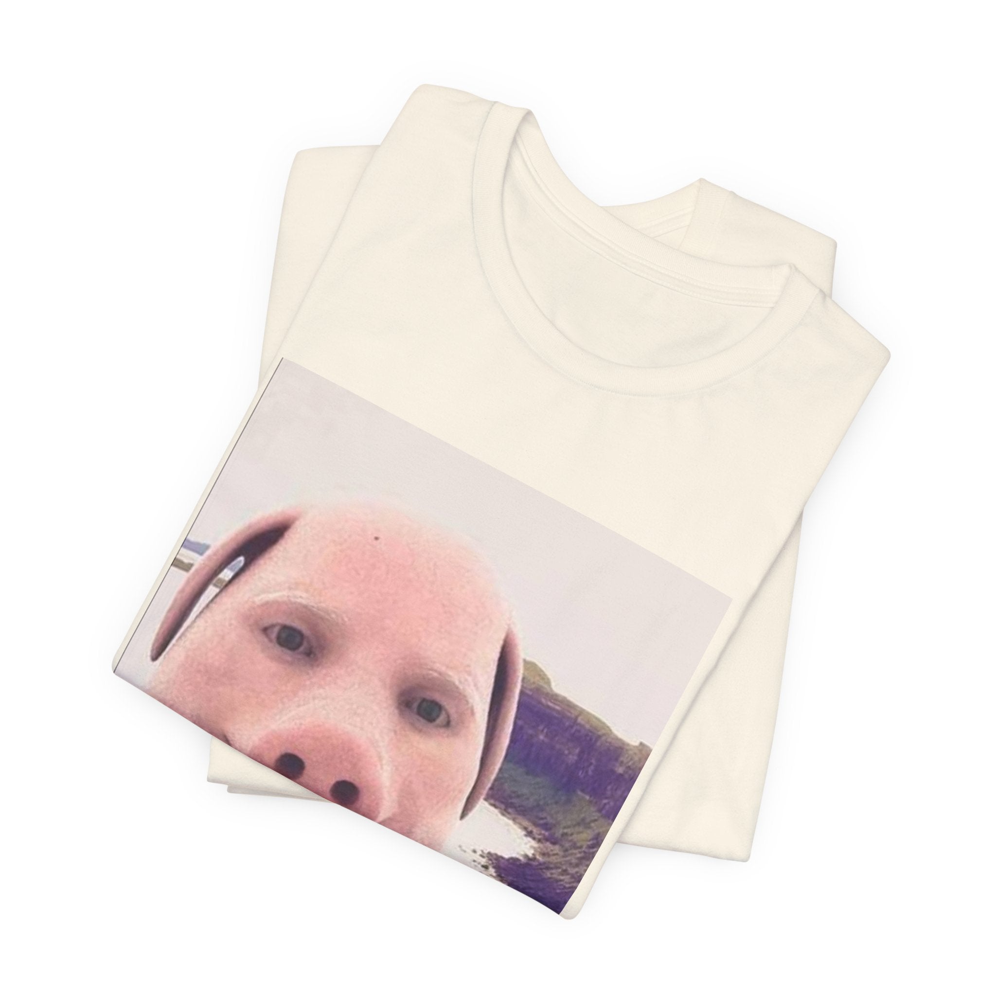 Pig Face Photo Tee — Funny Novelty Graphic T-Shirt