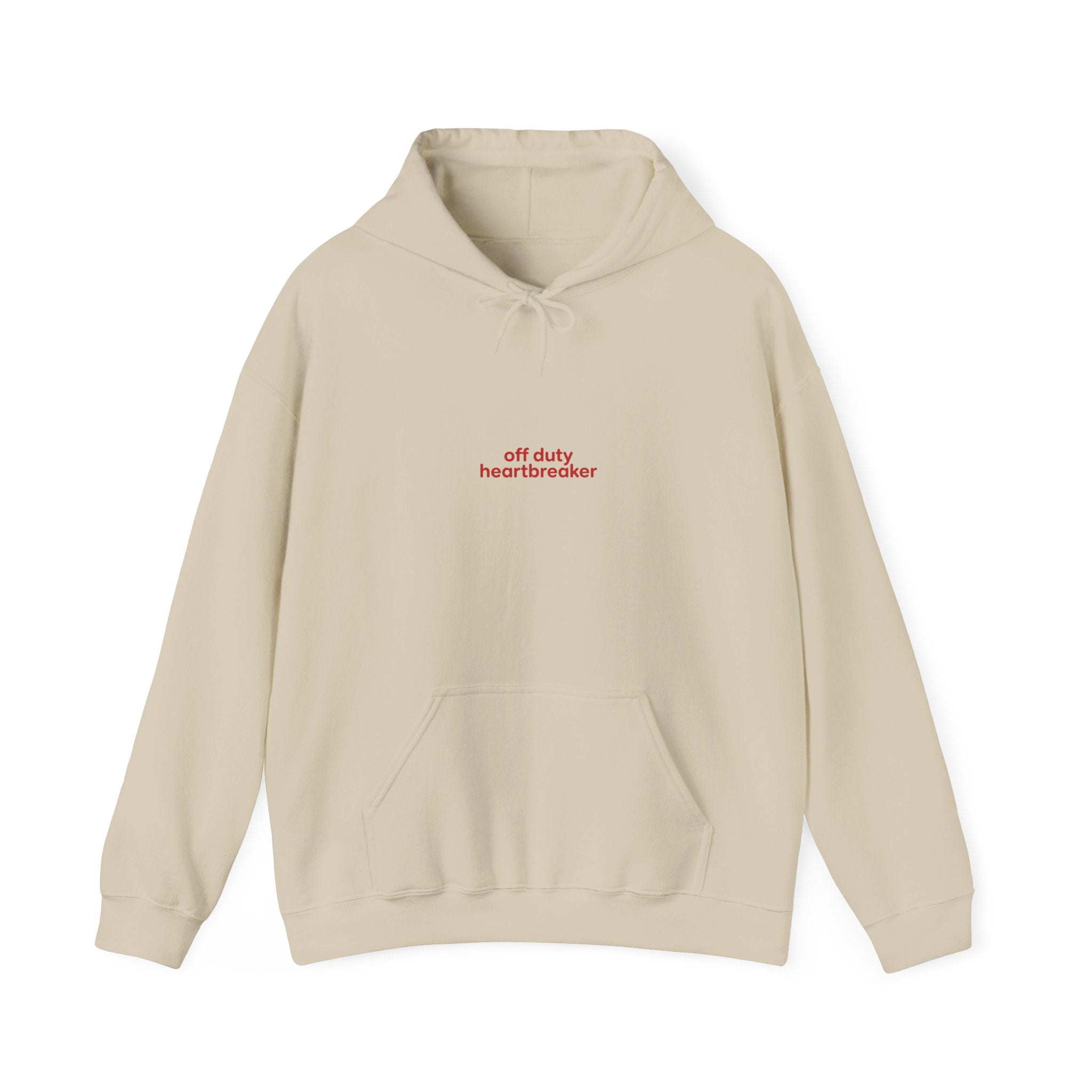 off duty heartbreaker Hoodie | Y2K slogan, nostalgic typography