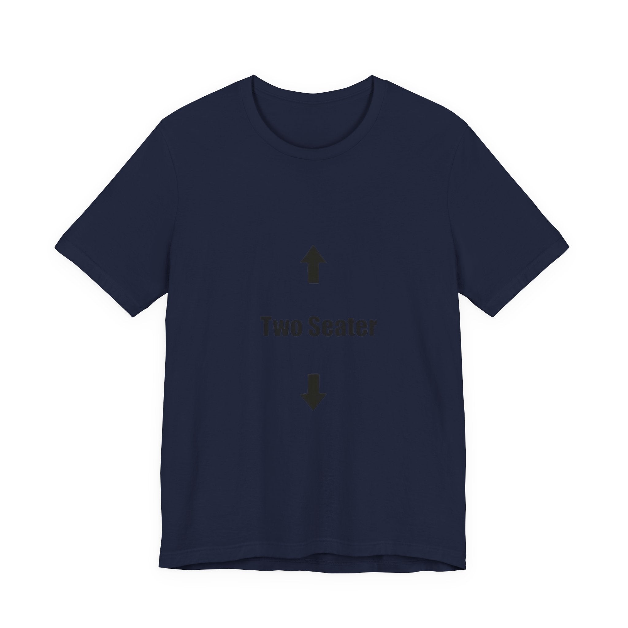 Two Seater T-Shirt – Funny Couple Tee with Up & Down Arrows