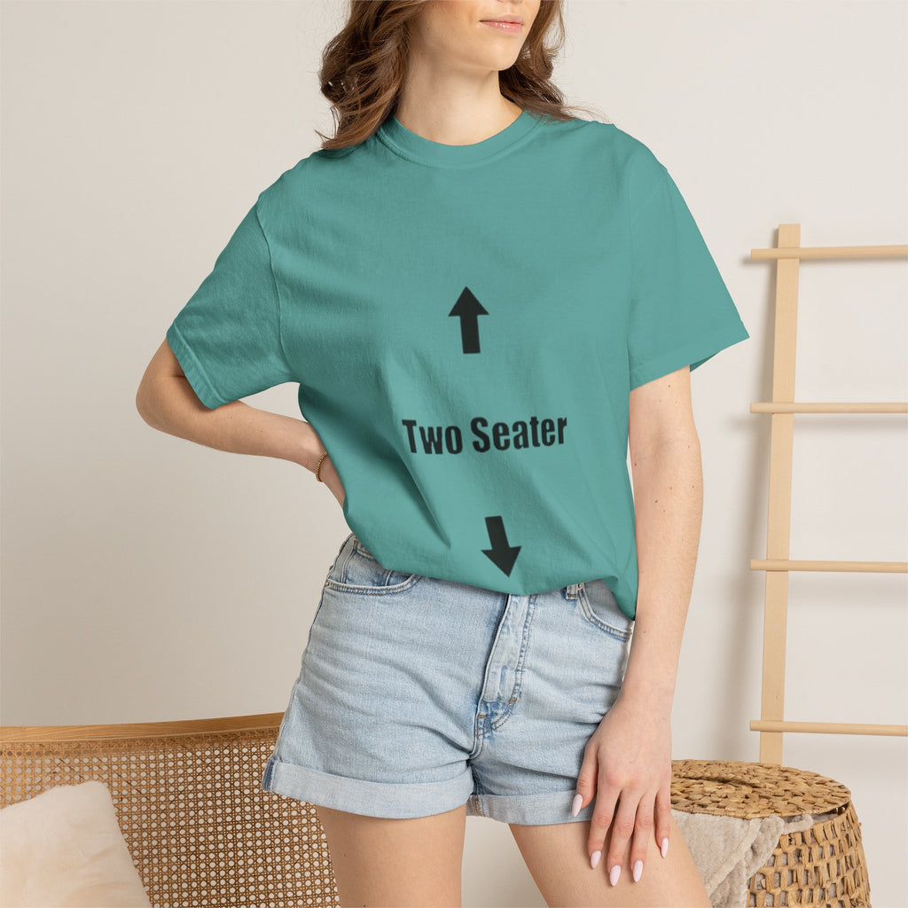 Two Seater T-Shirt — Funny Couples/Matching Tee with Up & Down Arrows