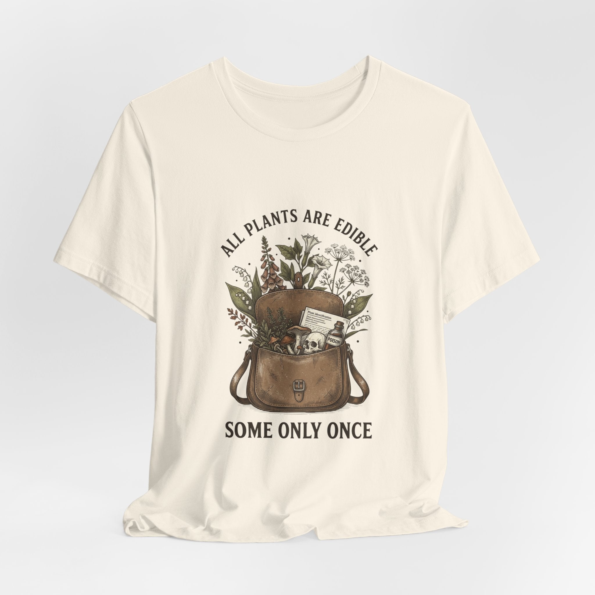 All Plants Are Edible Tee | Vintage Botanical, Dark Nature Humor