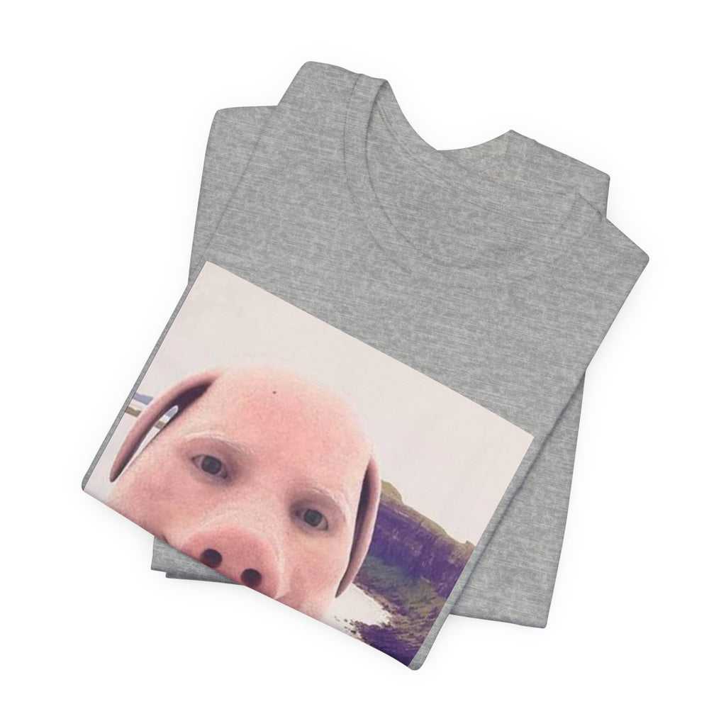 Pig Face Photo Tee — Funny Novelty Graphic T-Shirt