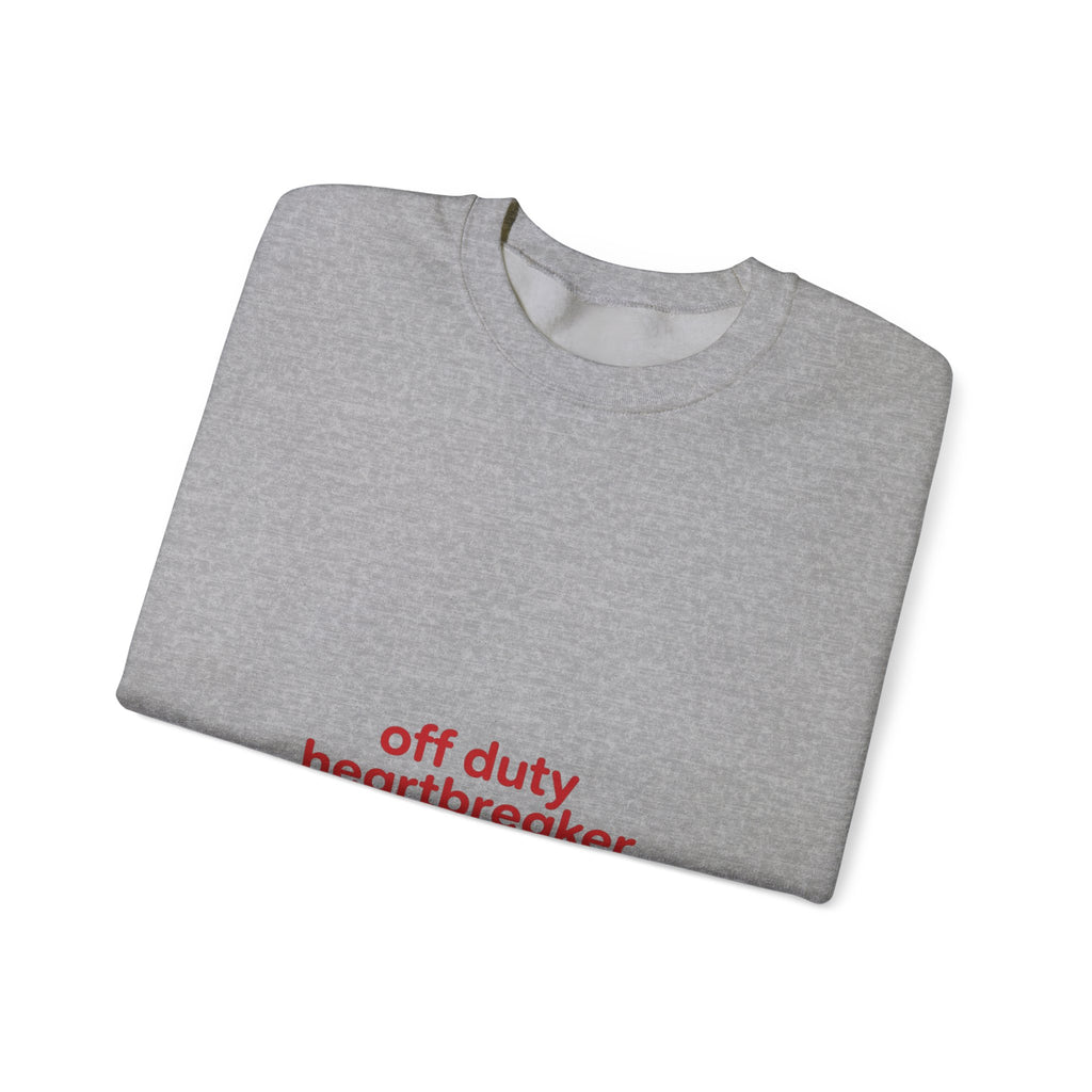 off duty heartbreaker Sweatshirt | Y2K slogan, nostalgic typography