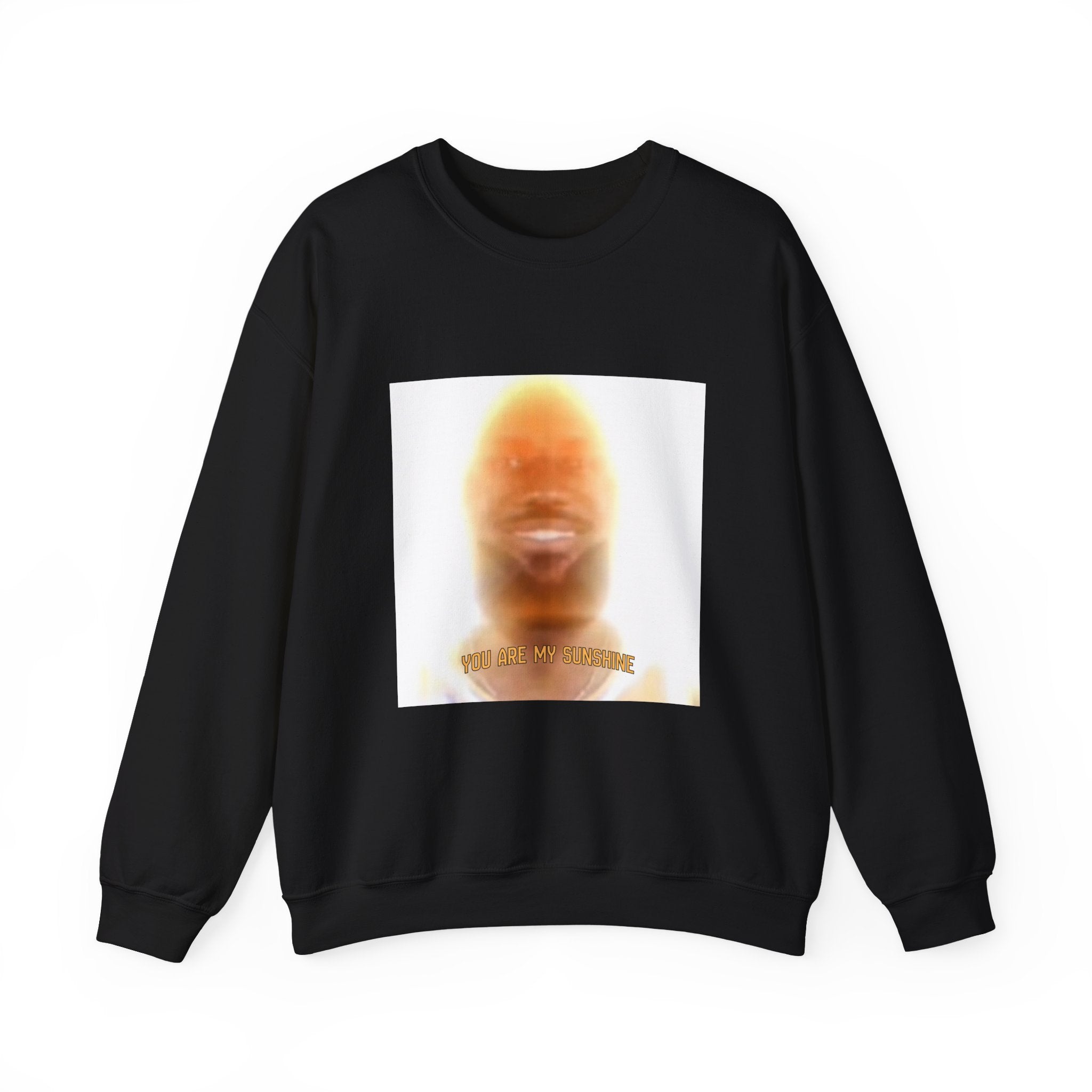 Glowing Face Crewneck Sweatshirt — 'You Are My Sunshine' Graphic