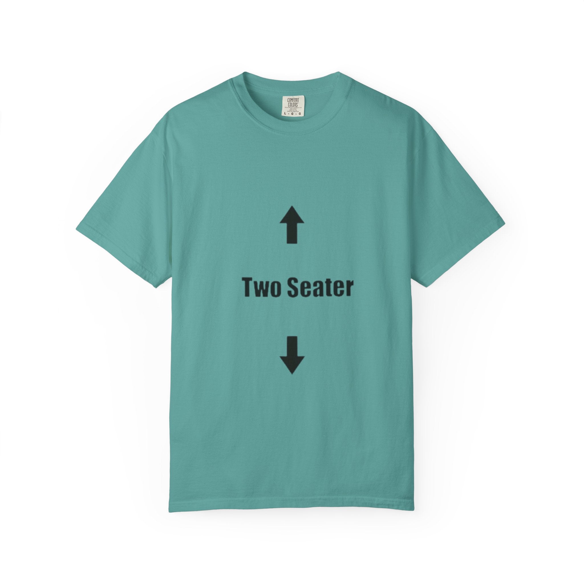 Two Seater T-Shirt — Funny Couples/Matching Tee with Up & Down Arrows
