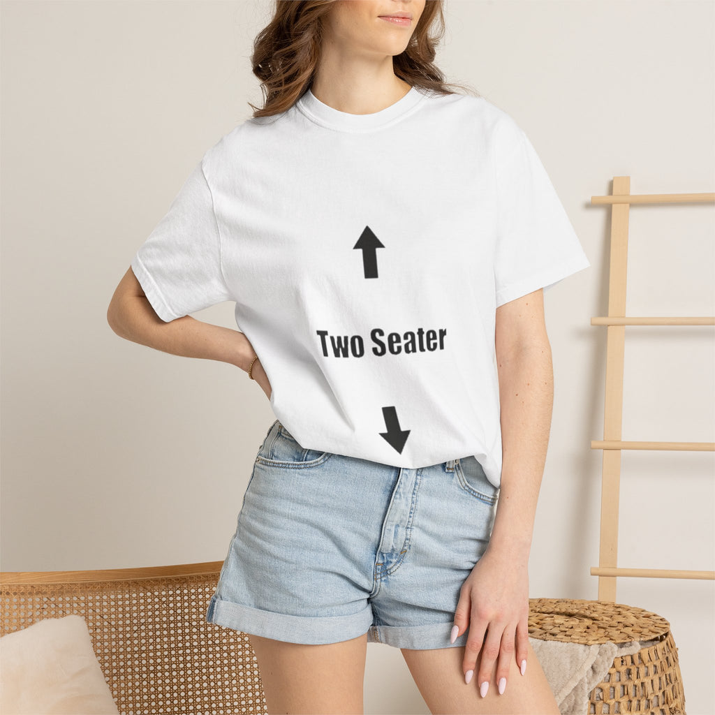 Two Seater T-Shirt — Funny Couples/Matching Tee with Up & Down Arrows