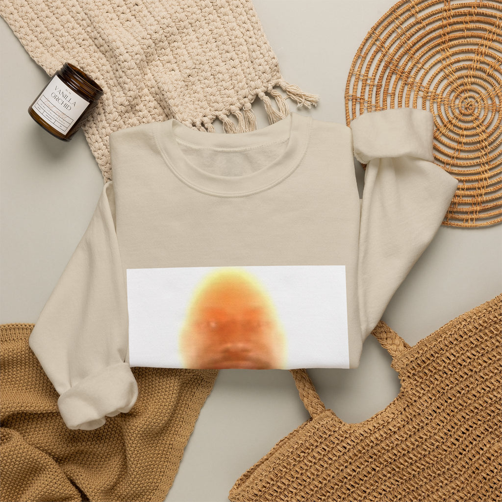 Glowing Face Crewneck Sweatshirt — 'You Are My Sunshine' Graphic