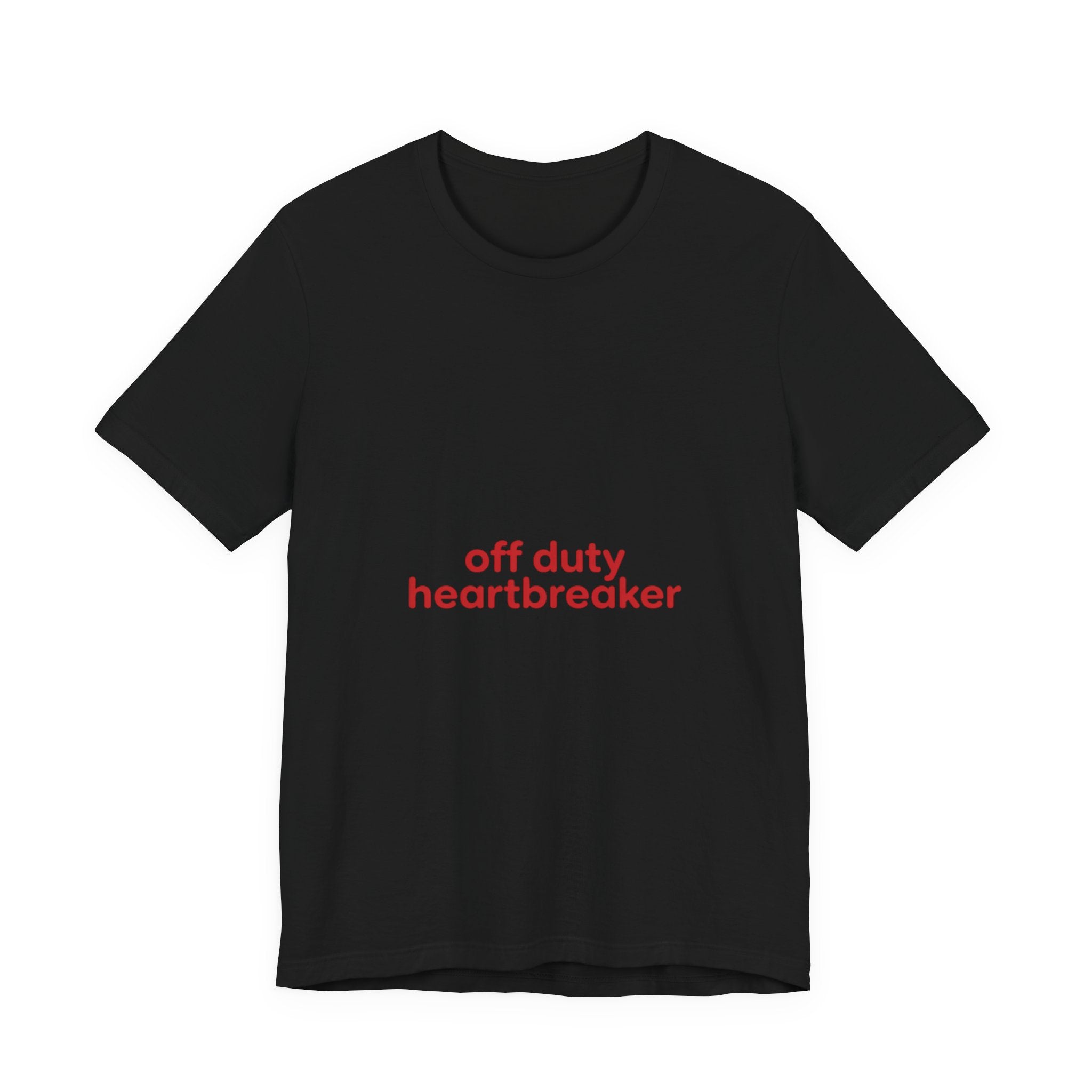 off duty heartbreaker Tee | Y2K slogan, nostalgic typography
