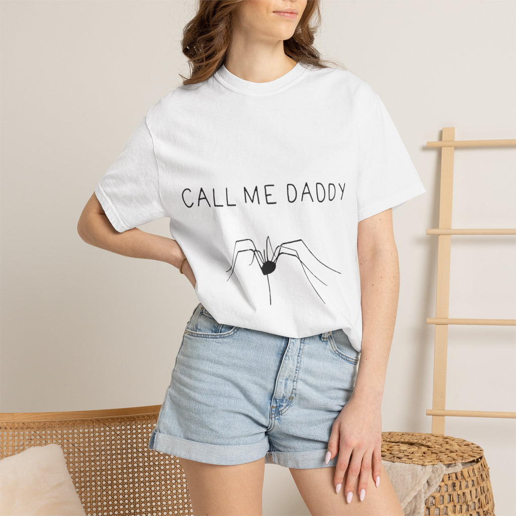 T-Shirt — "Call Me Daddy" Spider Line Art Tee