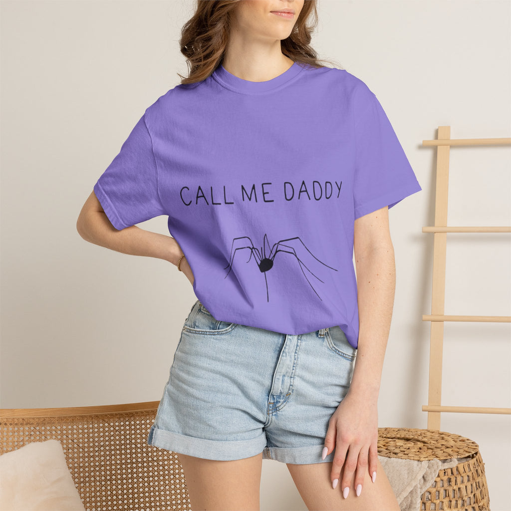 T-Shirt — "Call Me Daddy" Spider Line Art Tee