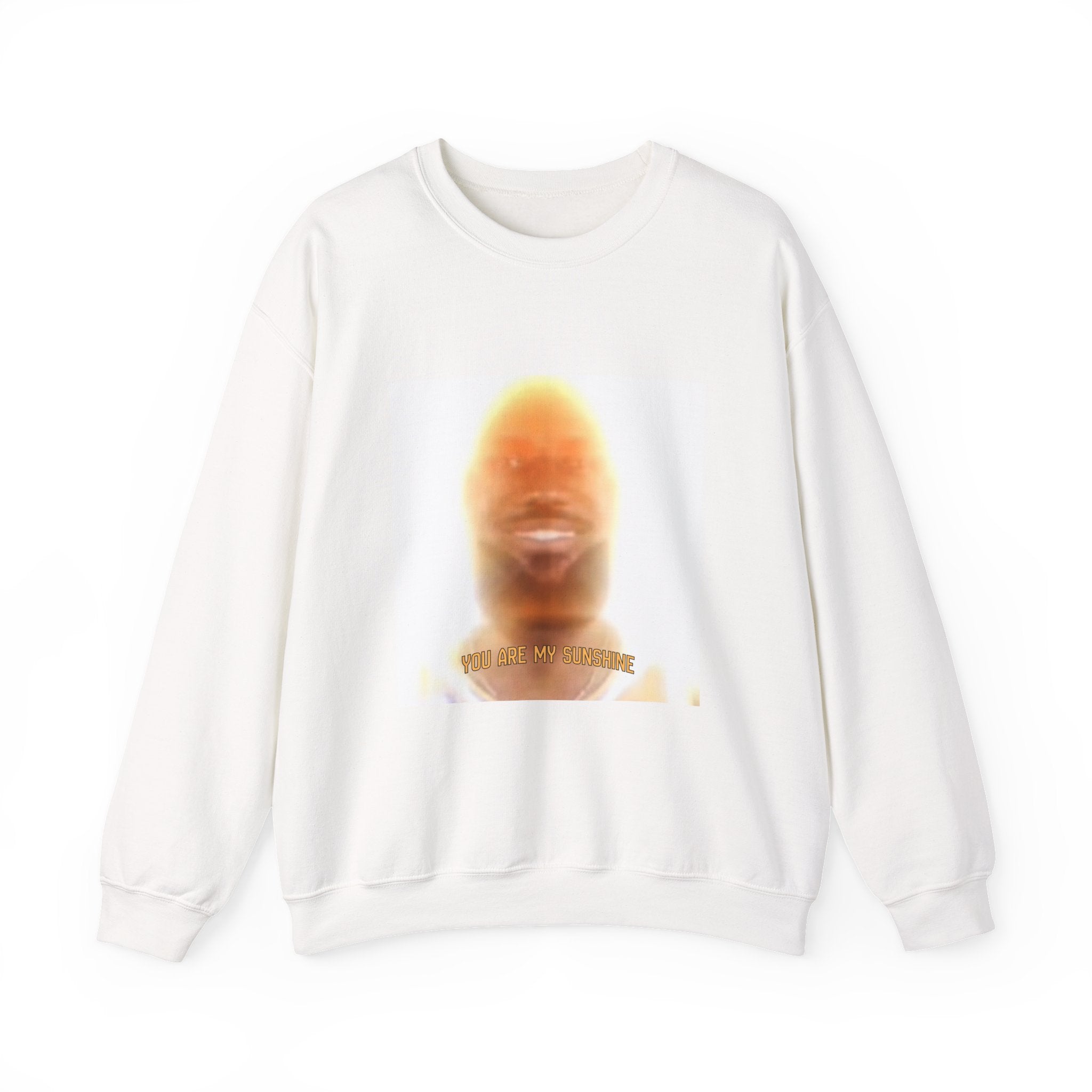 Glowing Face Crewneck Sweatshirt — 'You Are My Sunshine' Graphic