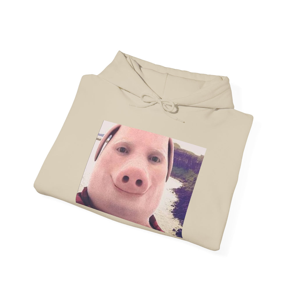 Hoodie — Funny Pig Snout Selfie Pullover