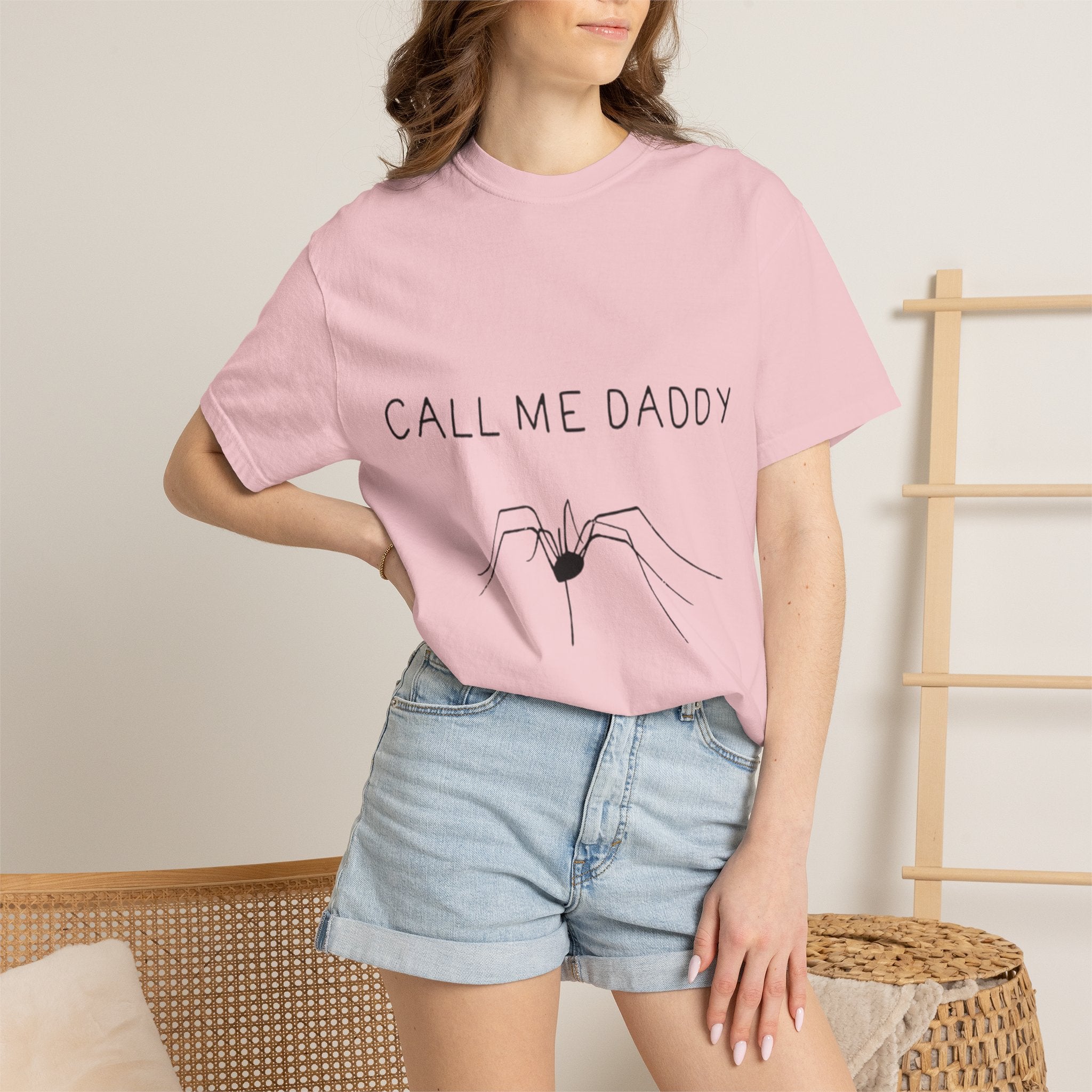 T-Shirt — "Call Me Daddy" Spider Line Art Tee