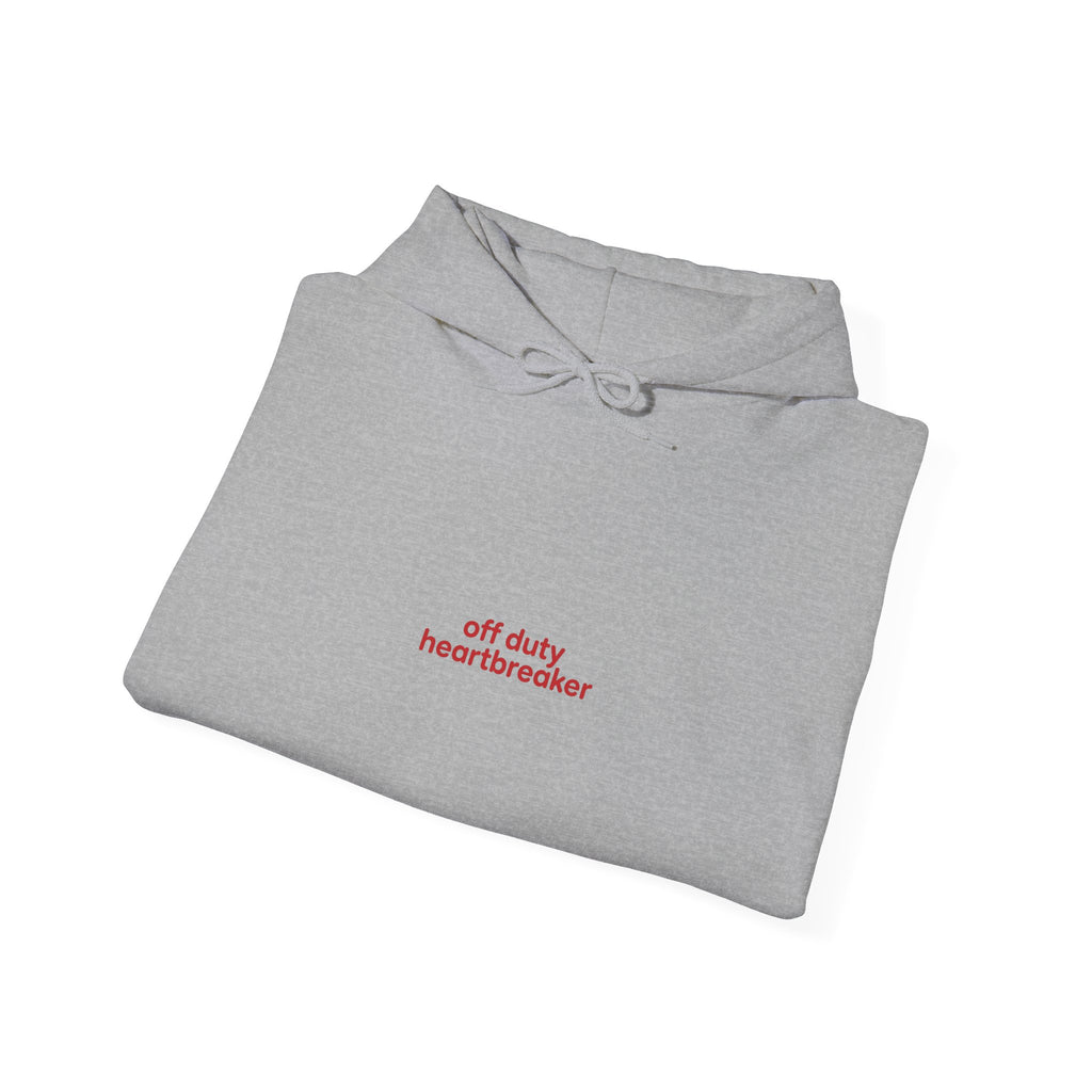 off duty heartbreaker Hoodie | Y2K slogan, nostalgic typography