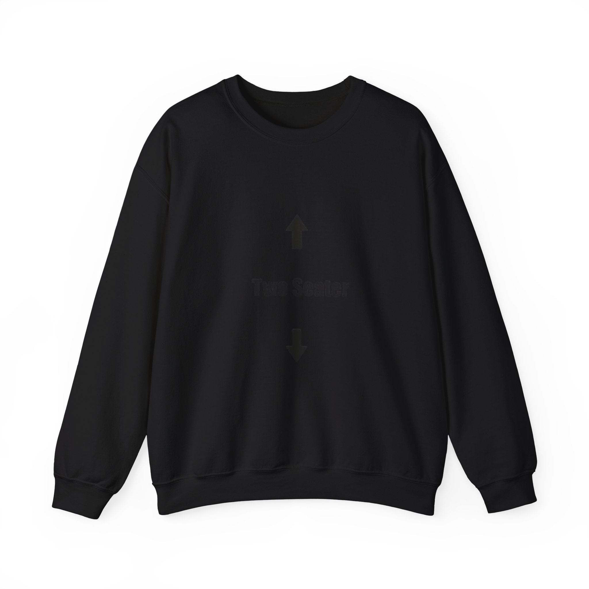 Two Seater Crewneck Sweatshirt — Funny Couples Arrow Design