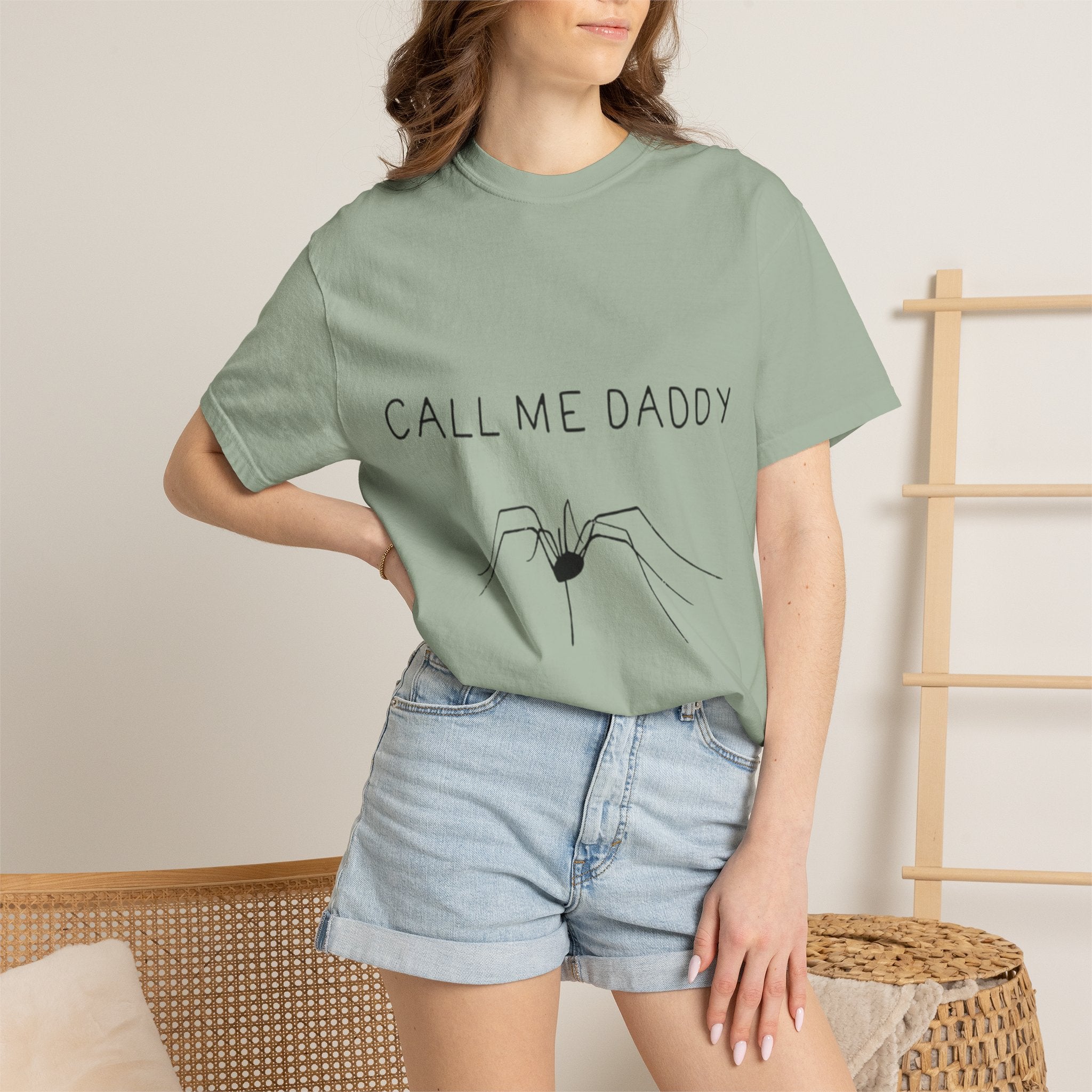 T-Shirt — "Call Me Daddy" Spider Line Art Tee