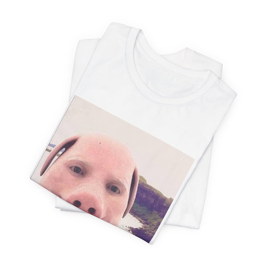 Pig Face Photo Tee — Funny Novelty Graphic T-Shirt