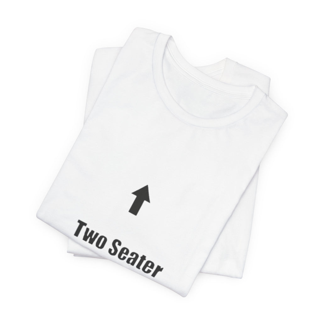 Two Seater T-Shirt – Funny Couple Tee with Up & Down Arrows